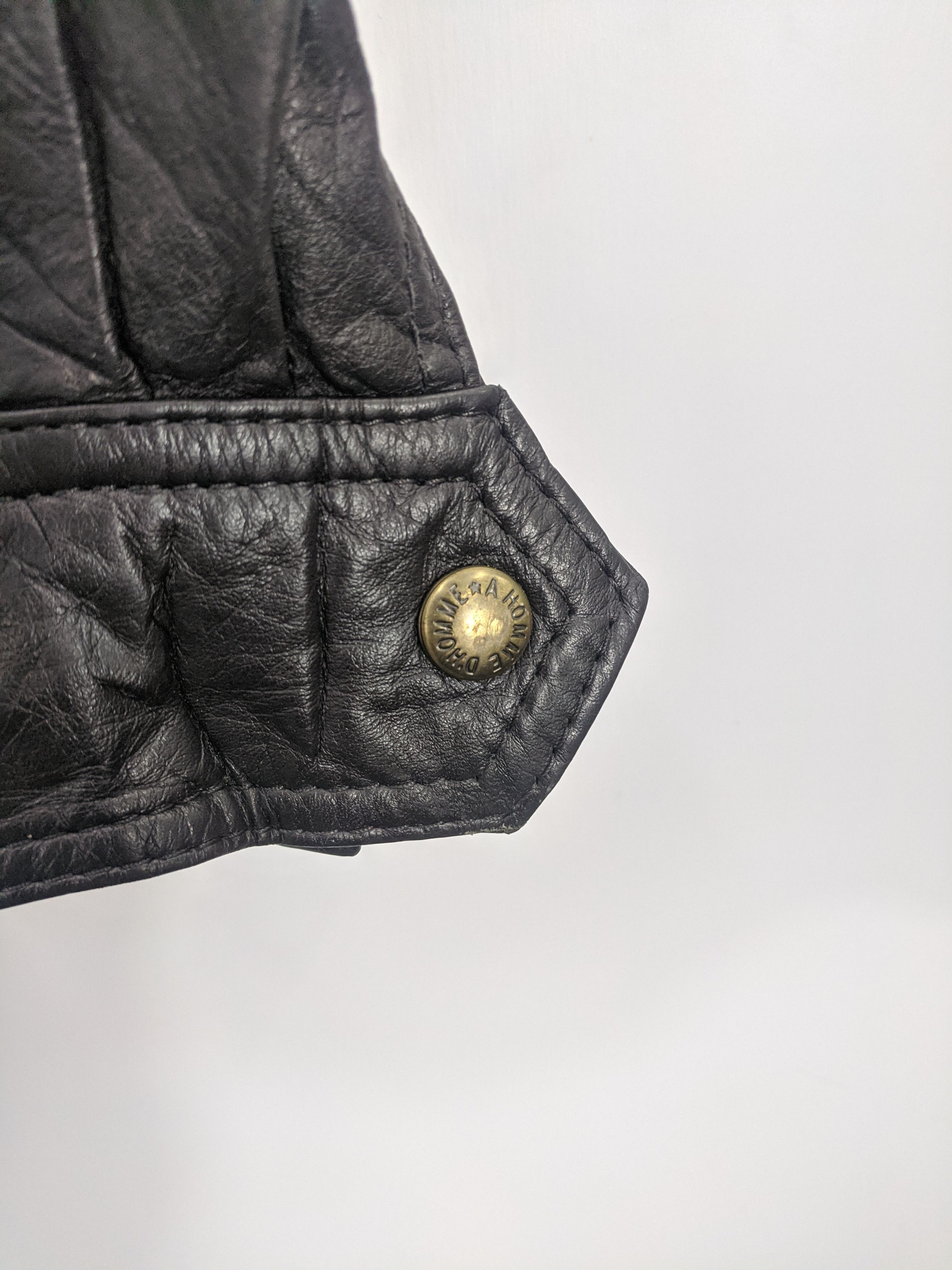 Japanese Brand D’Homme A Homme Leather Jacket Heavy J0344 Size US L / EU 52-54 / 3 - 7 Thumbnail