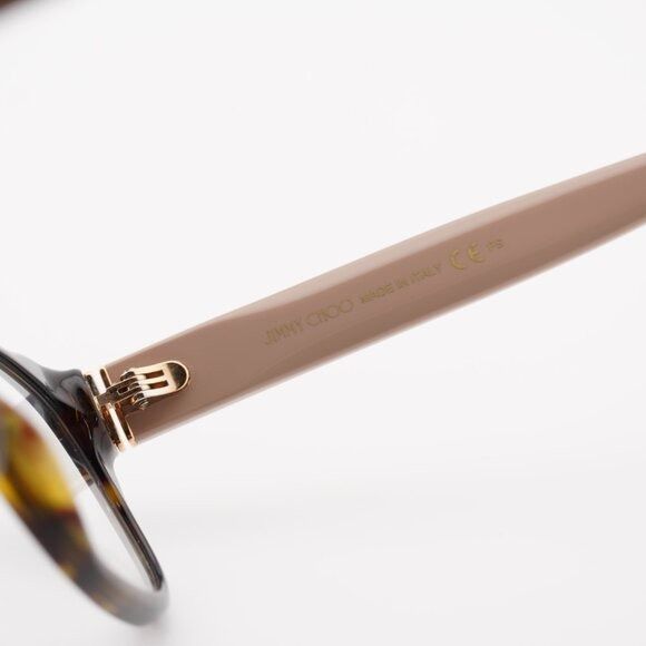 Jimmy Choo Jimmy Choo JC278 0ONS 00 Eyeglasses Havana 52mm Rectangle Size ONE SIZE - 8 Thumbnail