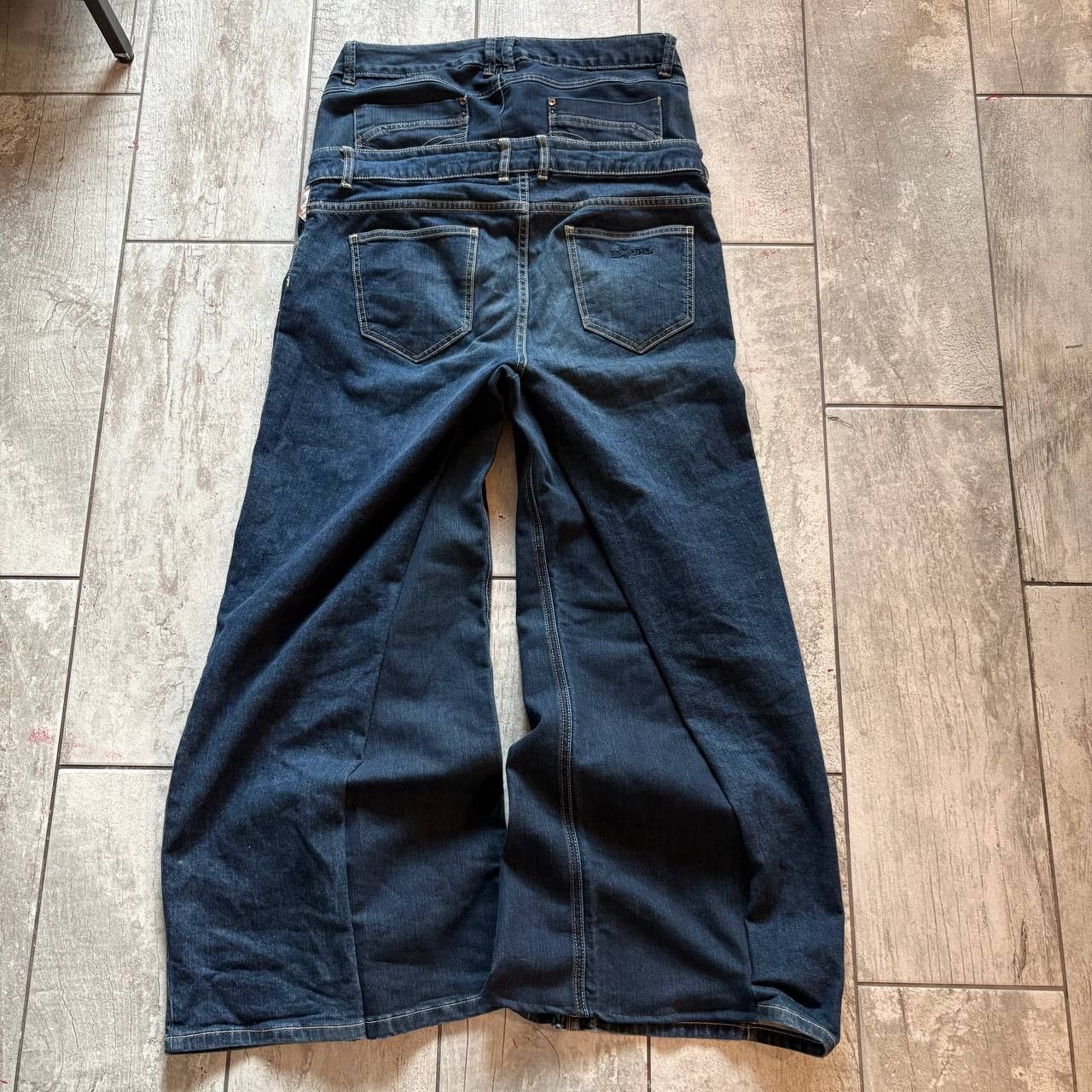 Japanese Brand rare flared blue handmade streetwear jeans Size US 31 - 5 Thumbnail