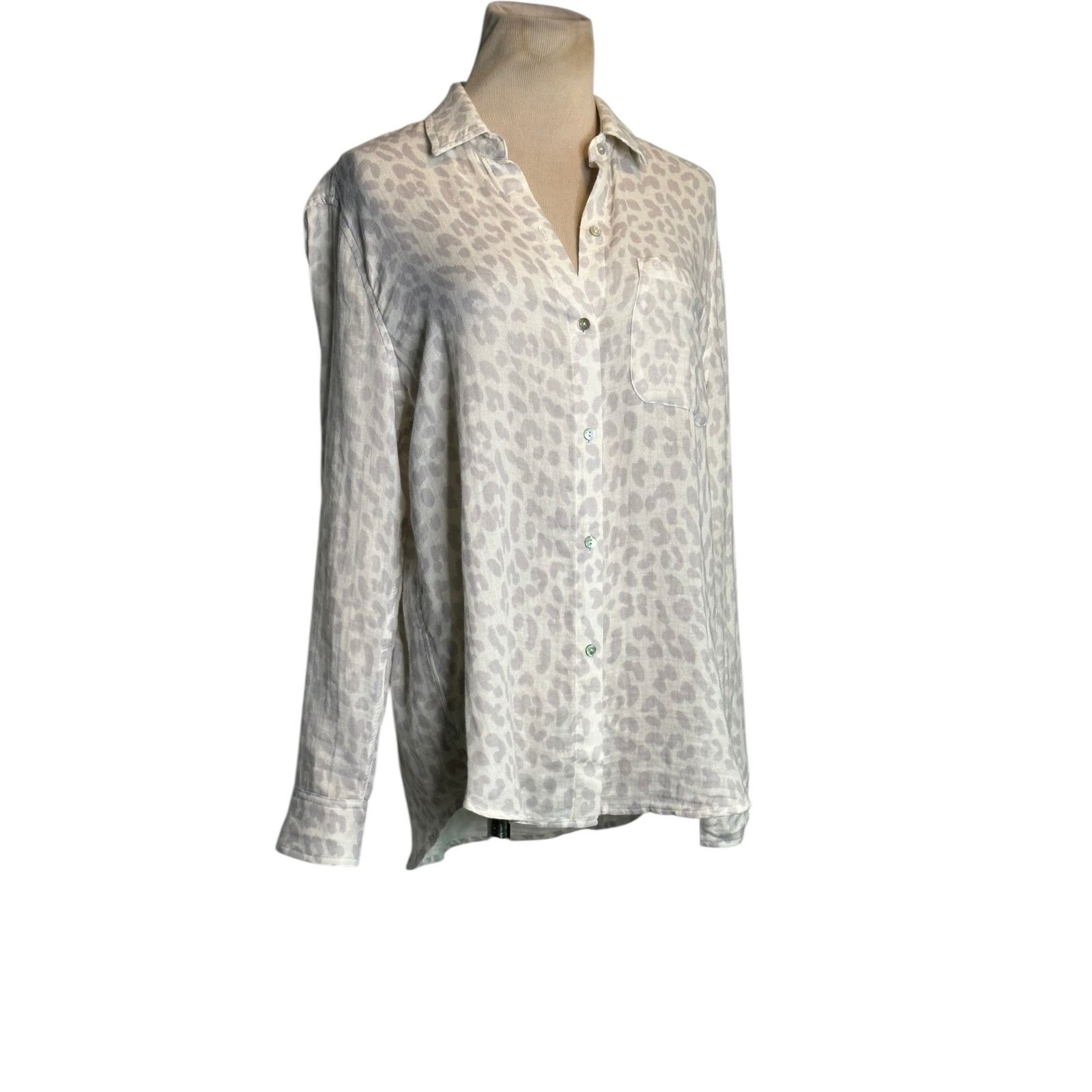 Rails Rails Ellis Grey Jaguar Button Front Shirt Tunic size Small Size S / US 4 / IT 40 - 17 Thumbnail