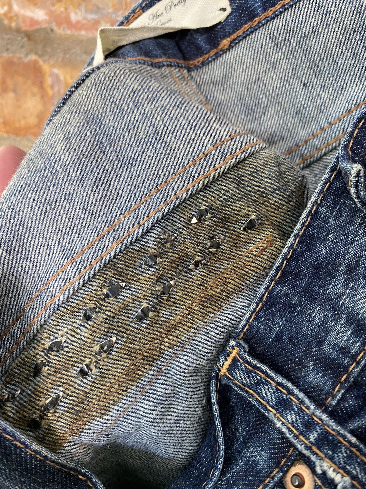 Hysteric Glamour Y2k RNA DNA punk multizipper distresses and repair denim Size US 31 - 13 Thumbnail