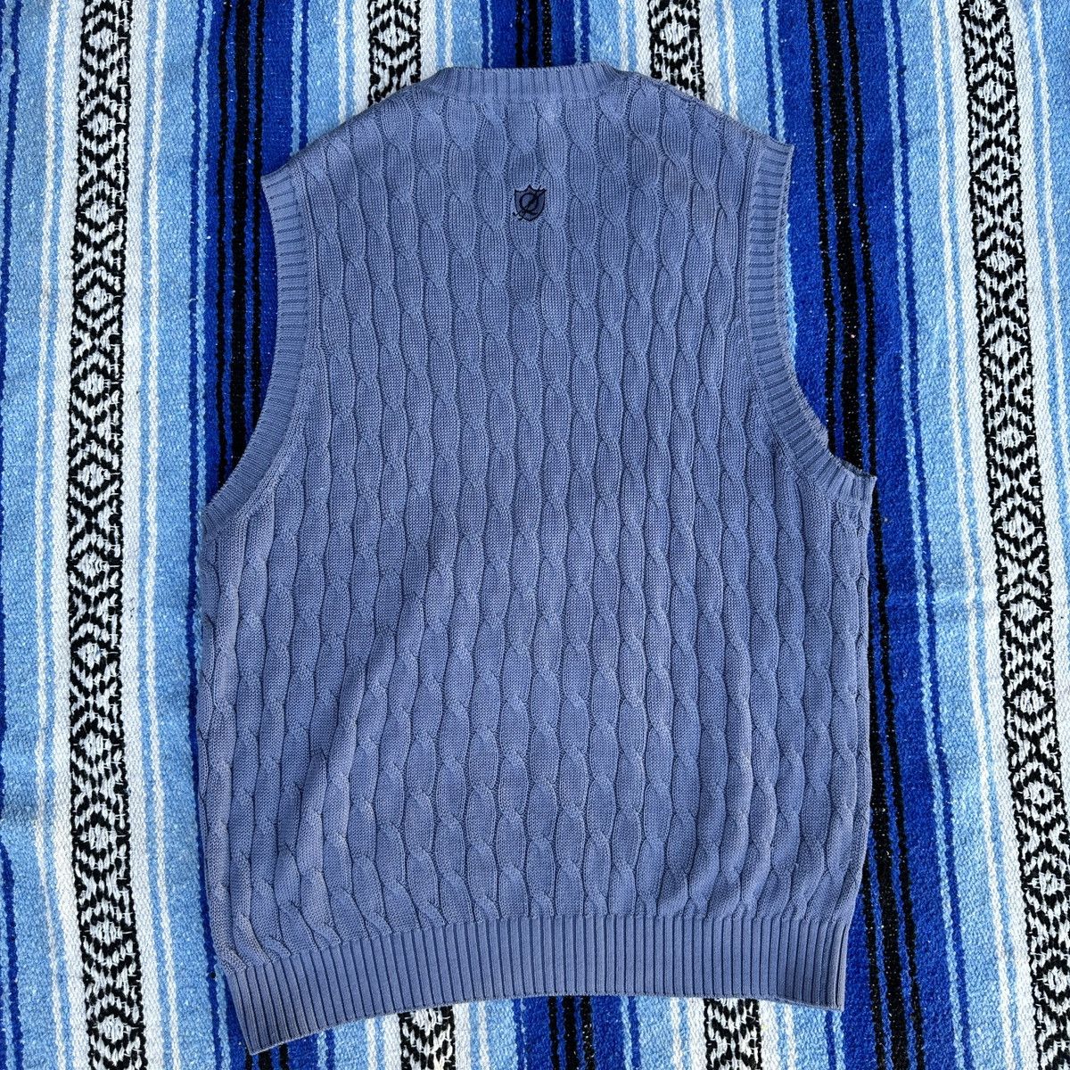 Bobby Jones Purple Lavender Sweater Vest L Preppy Golf Cable Knit Chunky Size US L / EU 52-54 / 3 - 5 Thumbnail