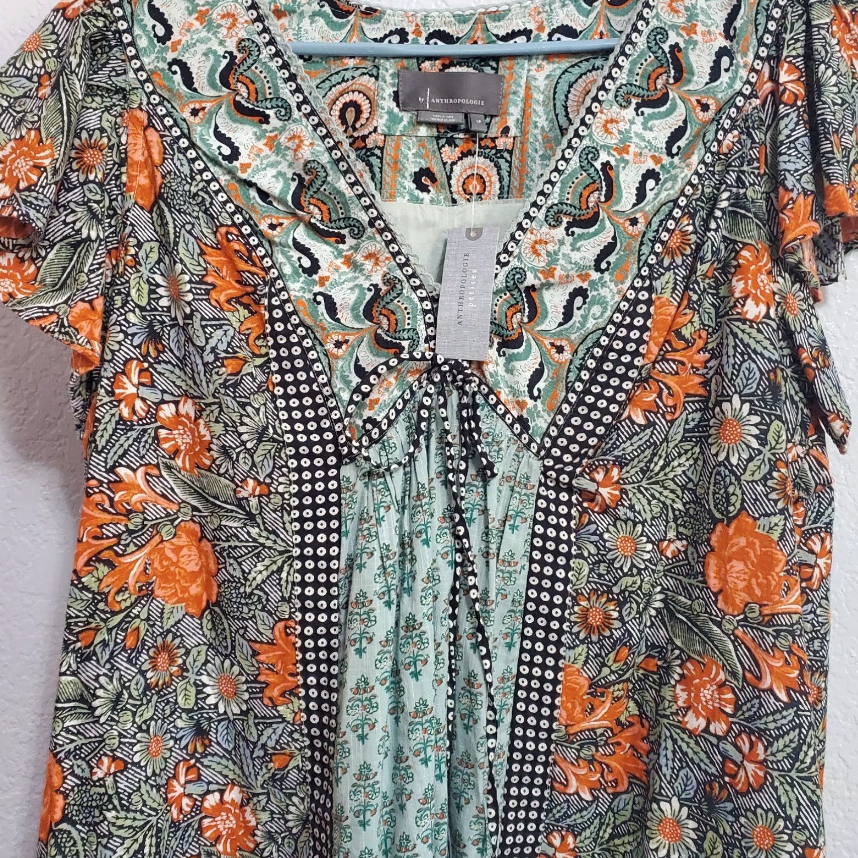 Anthropologie Anthropologie Dress Women Petite L Multicolor Floral Boho Pockets Astrid Tunic Size L / US 10 / IT 46 - 6 Thumbnail