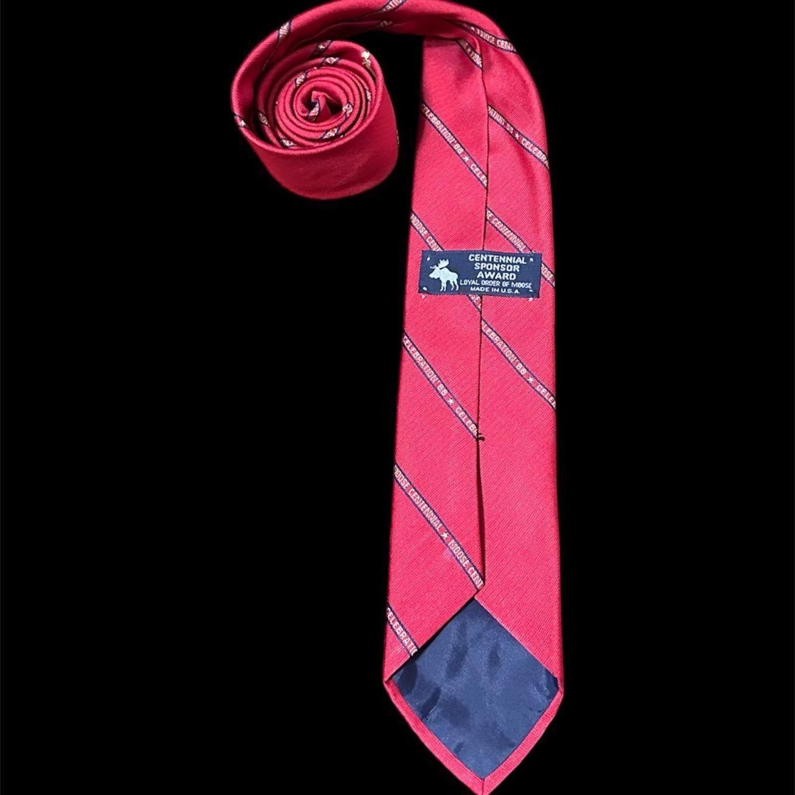 Other Vintage moose lodge tie red Size ONE SIZE - 2 Thumbnail
