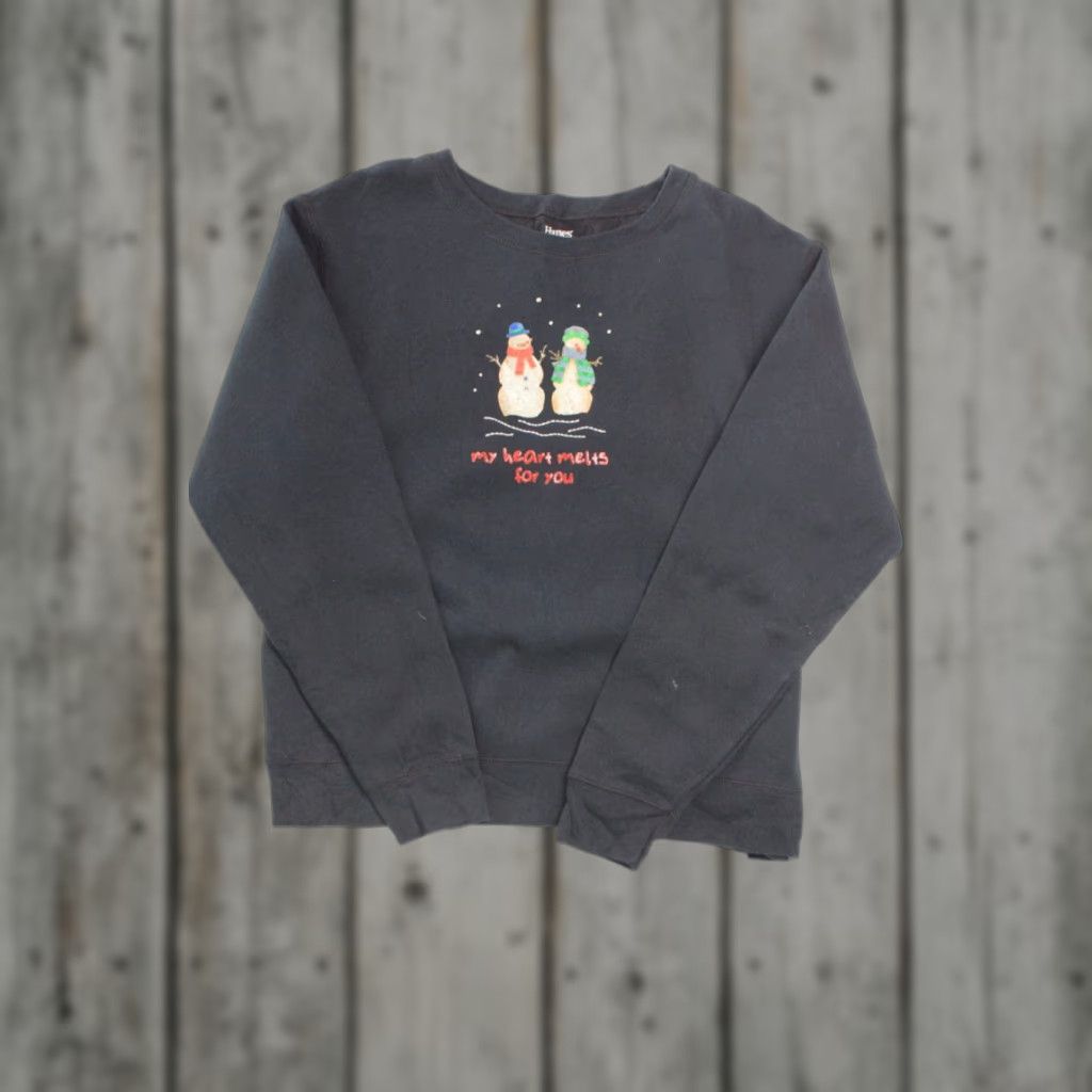 Vintage VINTAGE Ugly Christmas Sweatshirt Black XL Size XL / US 12-14 / IT 48-50 - 1 Thumbnail