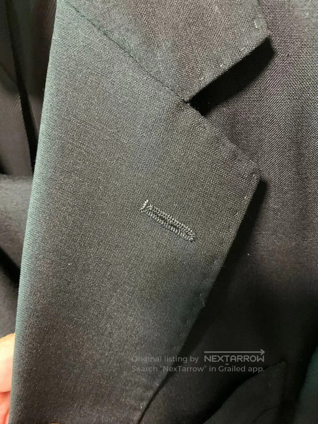 Stile Latino black italian tailored suit size 46. Size US M / EU 48-50 / 2 - 3 Thumbnail