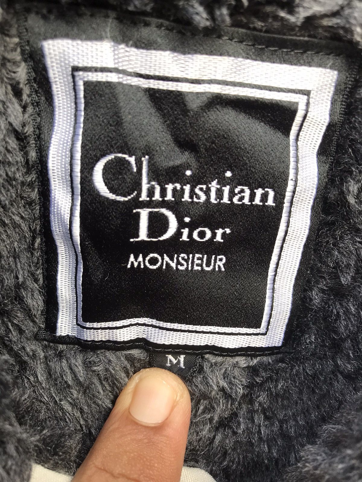 Christian Dior Monsieur × Vintage Vintage Christian Dior Monsieur CD Faux Fur Jacket Size US L / EU 52-54 / 3 - 3 Thumbnail