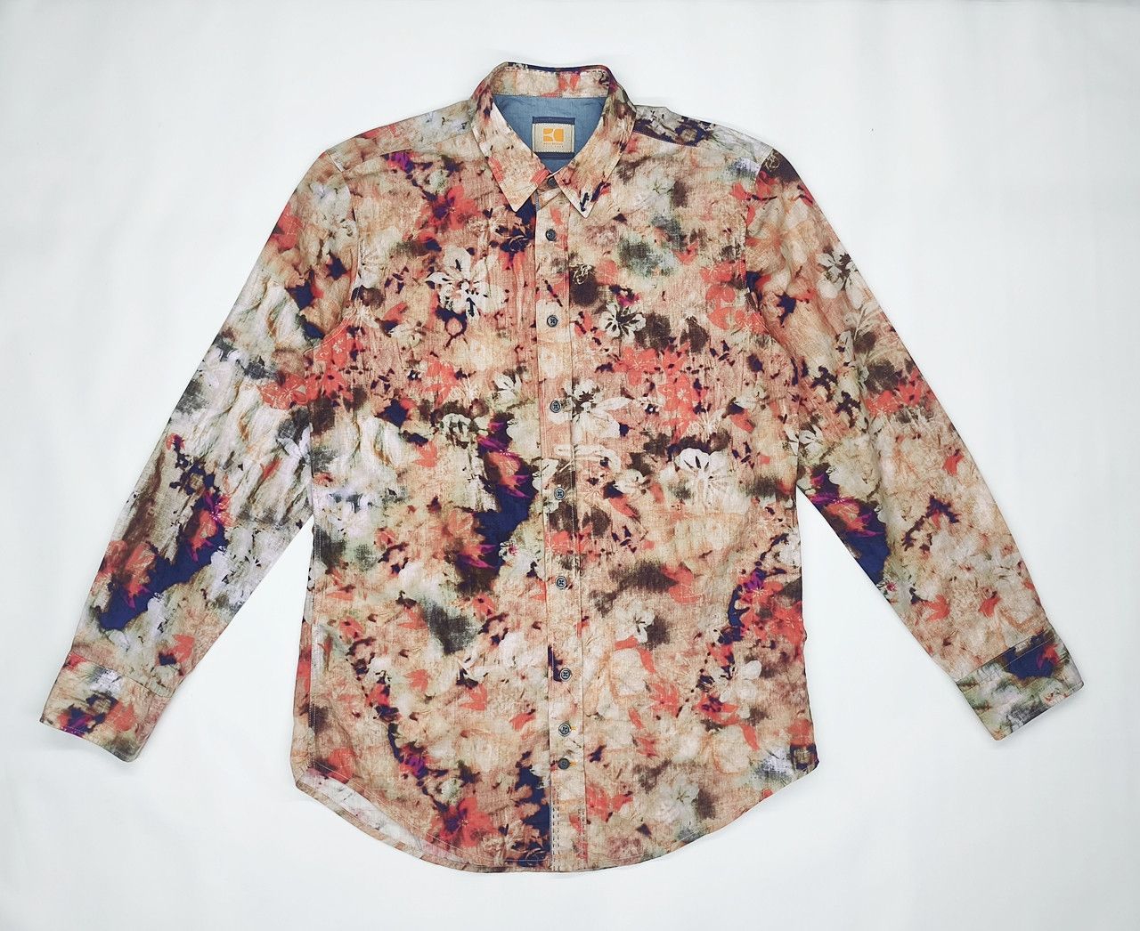 Hugo Boss HUGO BOSS orange flower abstract graphic Size US M / EU 48-50 / 2 - 1 Thumbnail