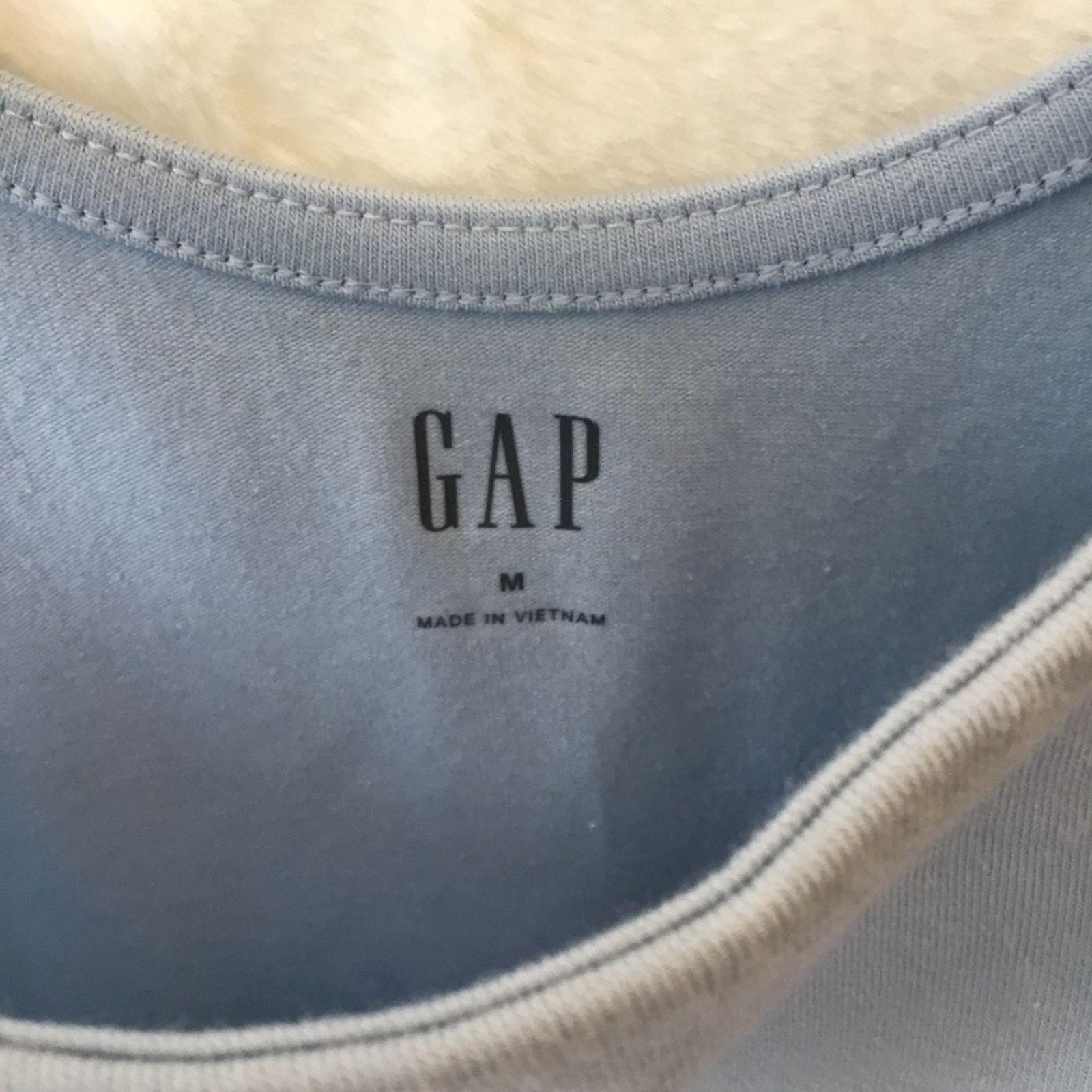 Gap Gap Baby Blue Snap Button Closure Bodysuit Size M / US 6-8 / IT 42-44 - 3 Thumbnail