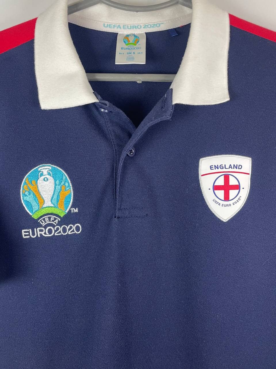 UEFA EURO 2020 Football Championship Polo - England - Collectible Size US S / EU 44-46 / 1 - 2 Thumbnail
