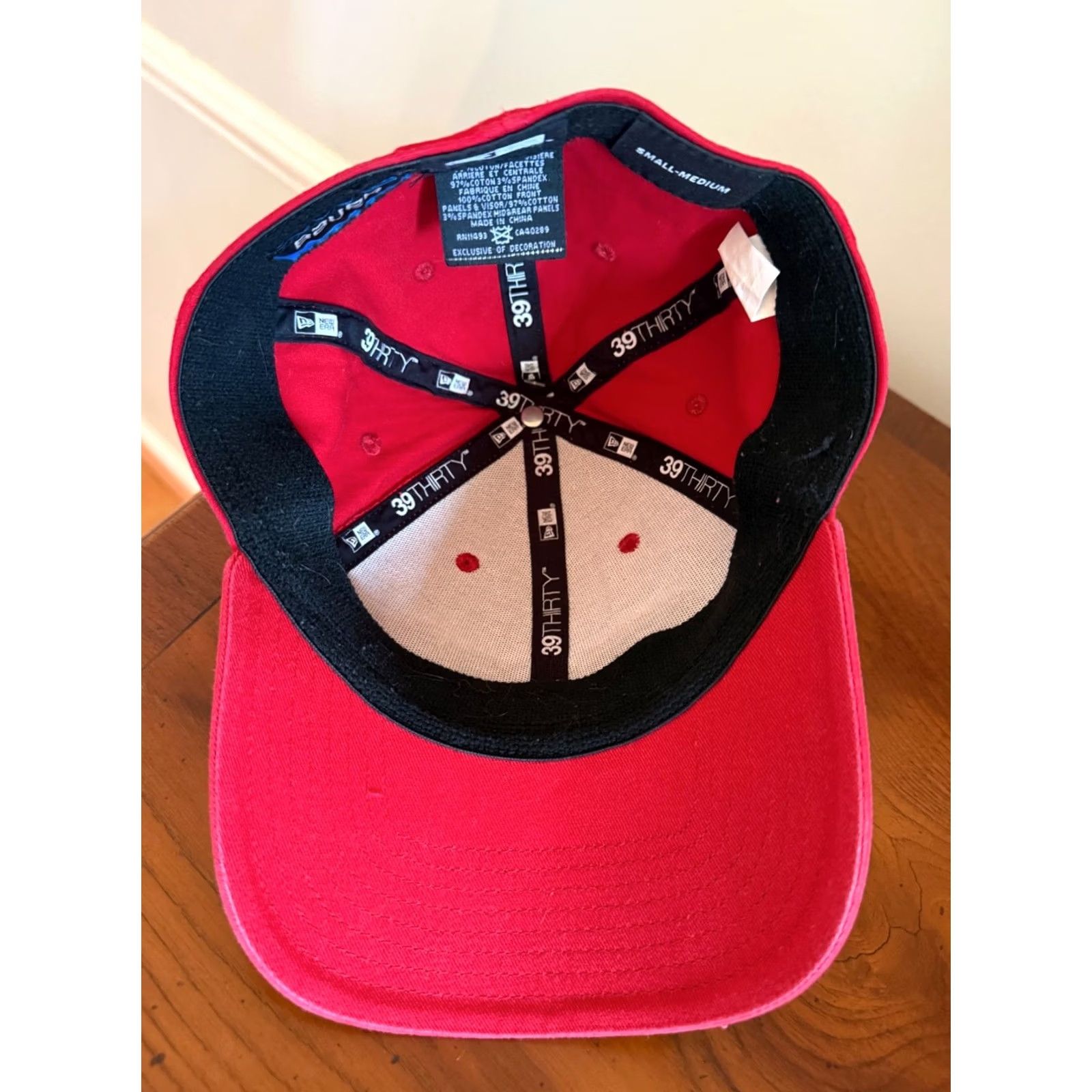 New Era New Era Baseball Cap Hat Small/Medium White Red Multicolor Twill 6-Panel Mens Unisex Adults Stretch Dad Sports Outdoor Cap Size ONE SIZE - 4 Thumbnail