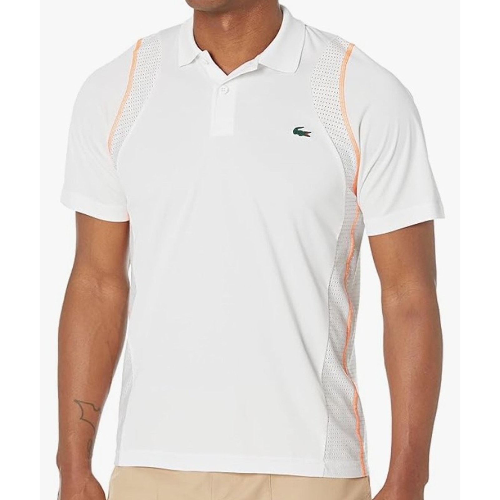 Lacoste Lacoste Men's Regular Fit Heritage Ultra Dry Polo White XL Size US XL / EU 56 / 4 - 1 Thumbnail