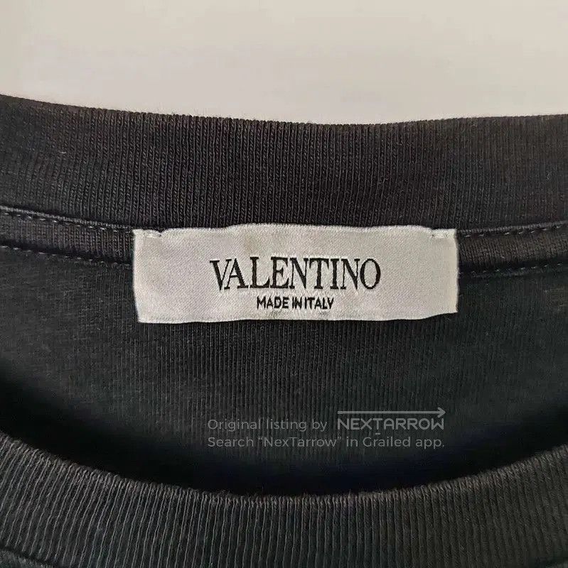 Valentino Valentino Black Cotton Men's T-Shirt . Size US M / EU 48-50 / 2 - 3 Thumbnail