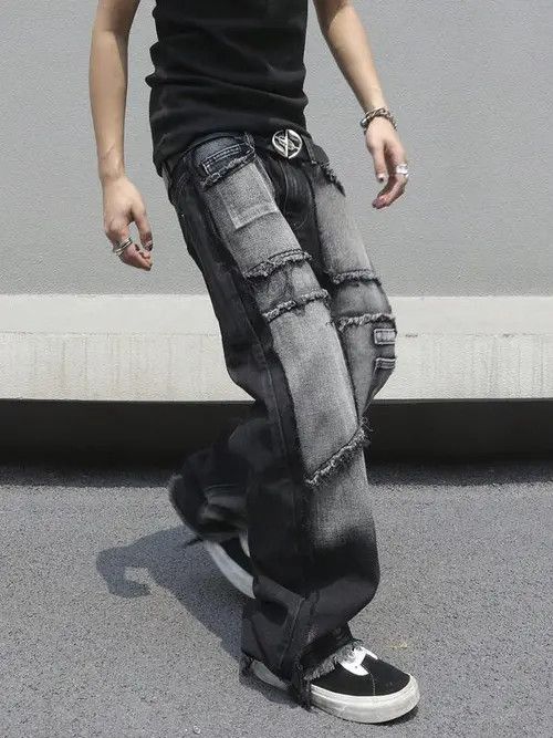Designer washed faded cleanfit yuppie bootcut grunge cargo pants Size US 32 / EU 48 - 1 Thumbnail