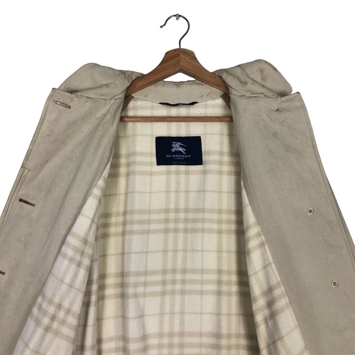 Burberry 🔥Vintage Burberrys Made in England Long Jacket Nova Check Size US M / EU 48-50 / 2 - 12 Thumbnail