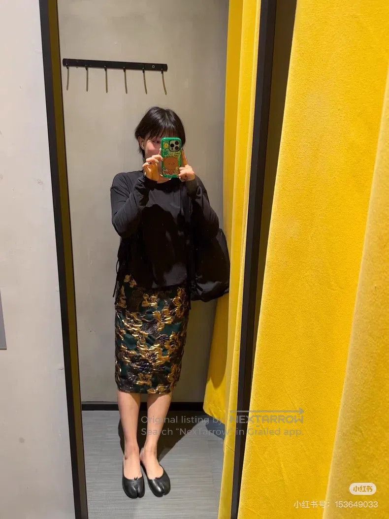 Dries Van Noten Dries Van Noten Color-block Midi Skirt Size 35" - 7 Thumbnail