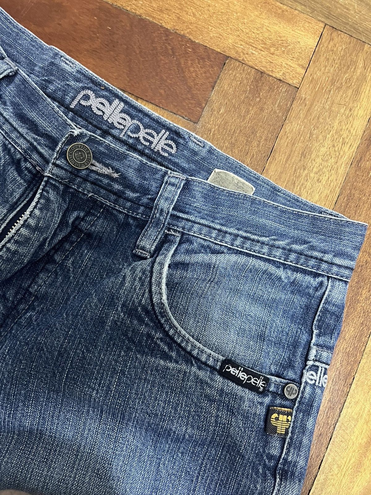 Pelle Pelle × Vintage Pelle Pelle Vintage Rap Baggy Jeans Size US 30 / EU 46 - 6 Thumbnail
