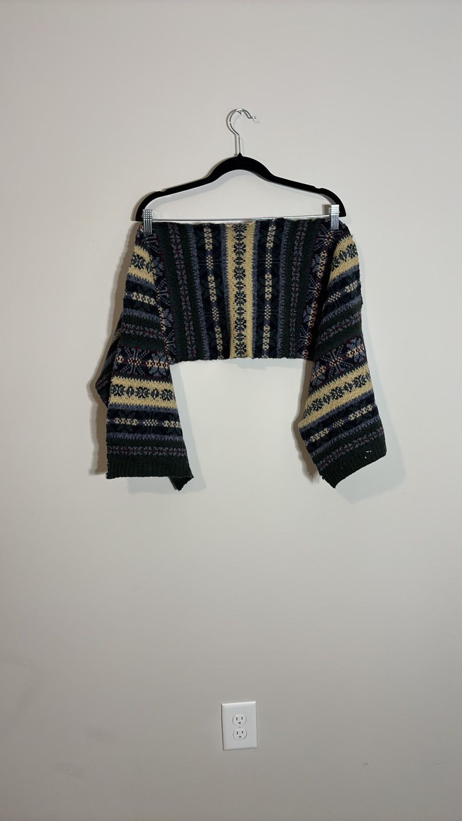 Polo Ralph Lauren × Vintage Vintage Polo Ralph Lauren Knit Lambswool Scarf Size ONE SIZE - 1 Thumbnail