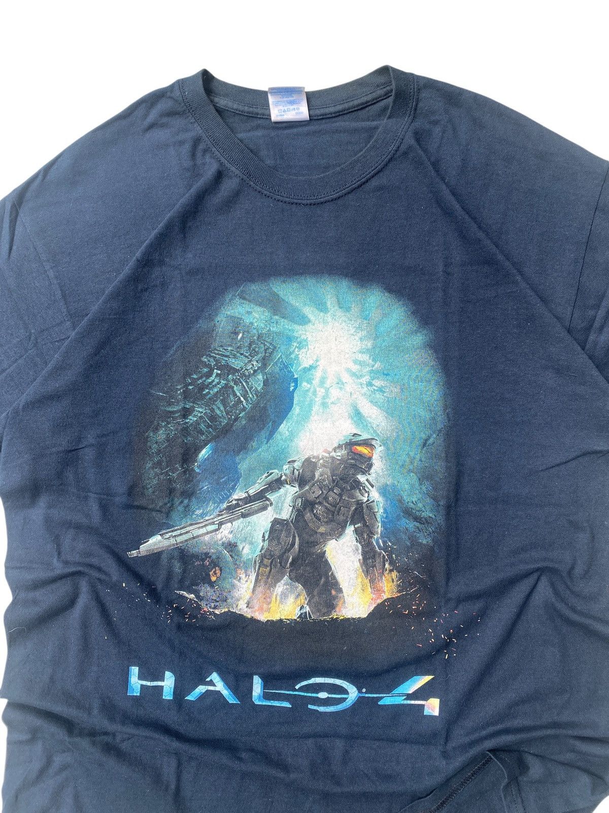 Vintage Vintage Halo 4 Promo Graphic Tee Gildan Heavy Cotton Xbox Size US L / EU 52-54 / 3 - 4 Thumbnail