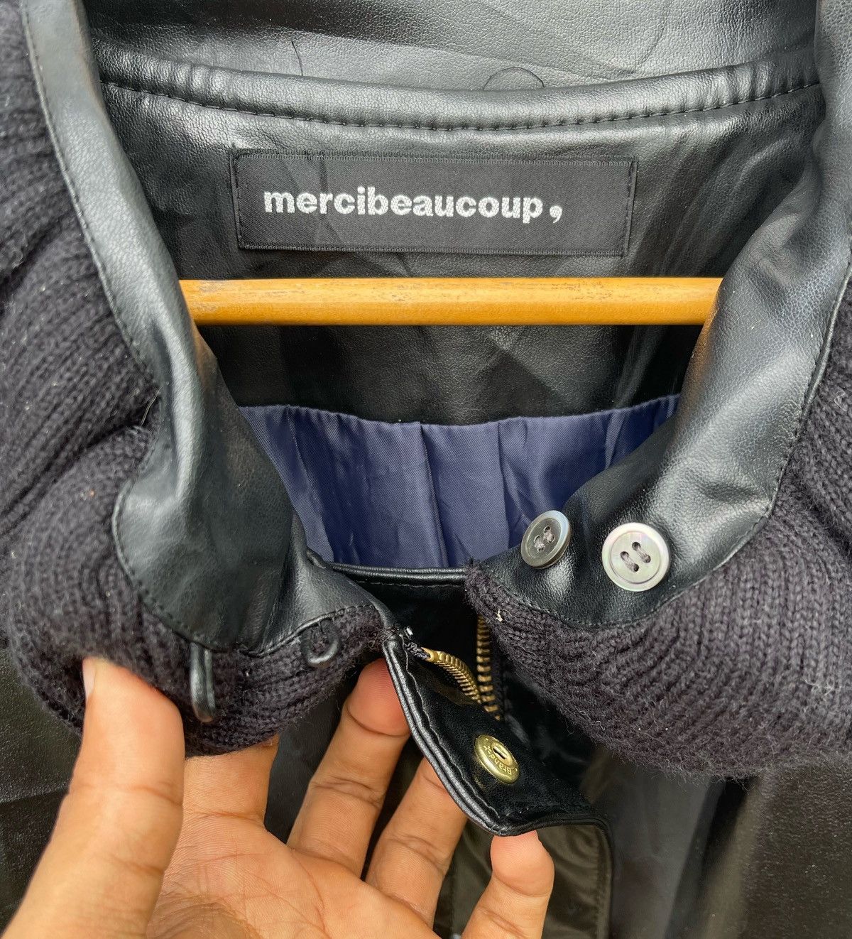 mercibeaucoup Mercibeaucoup by Issey Miyake Pu Leather Bomber Jacket Size M / US 6-8 / IT 42-44 - 18 Thumbnail
