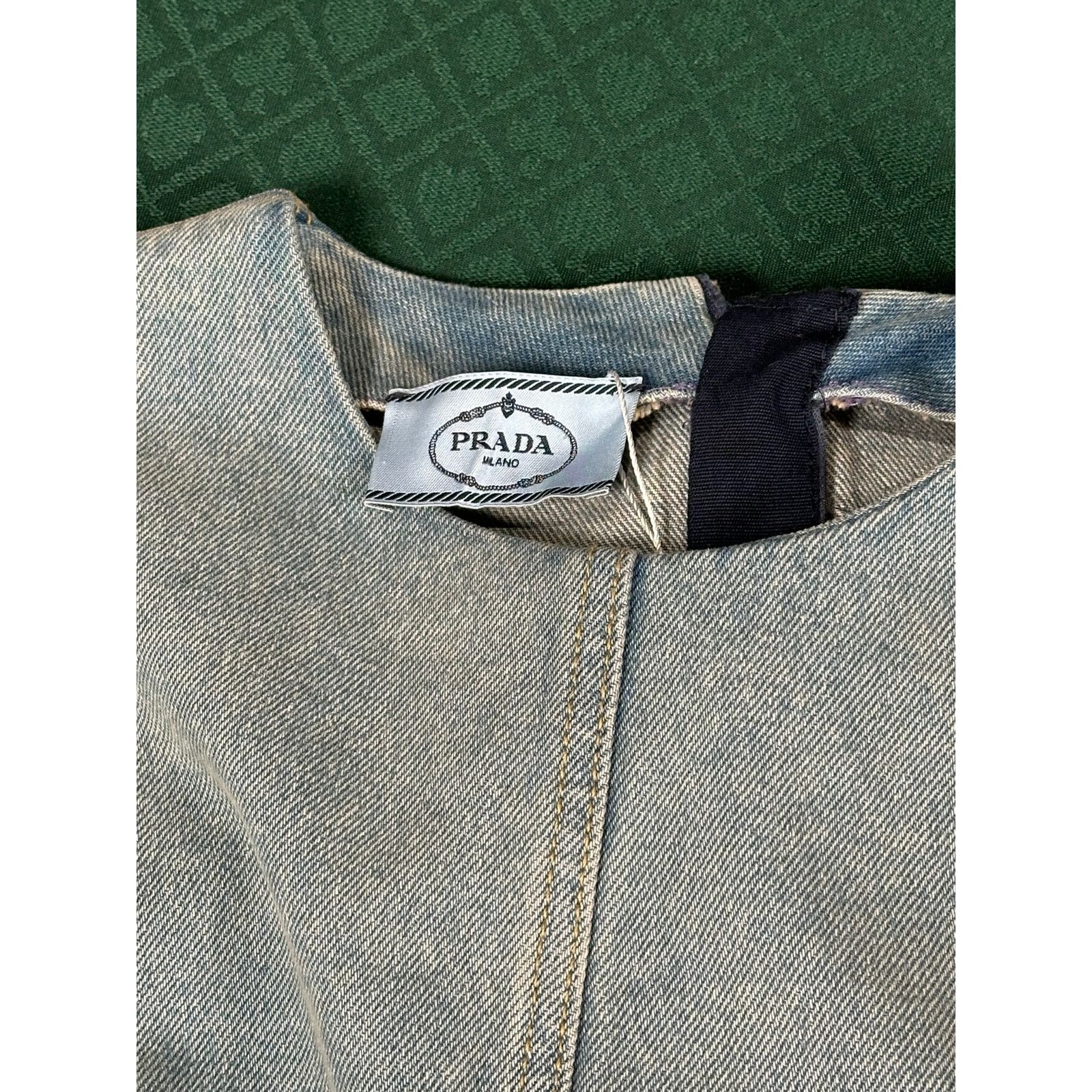 Prada Prada Denim Shift Dress Light Blue Size 38 Excellent Size M / US 6-8 / IT 42-44 - 3 Thumbnail