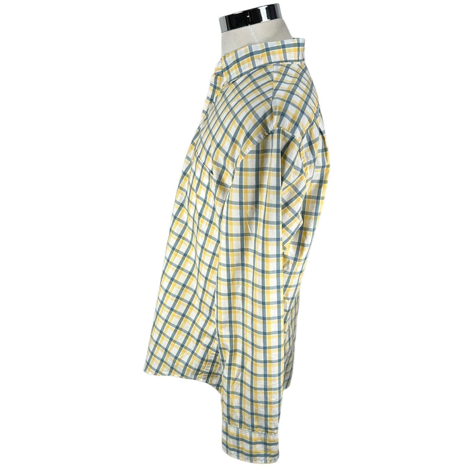 J.Crew J.Crew Shirt Men's XL Yellow Plaid Cotton Slim Button Down Size US XL / EU 56 / 4 - 3 Thumbnail