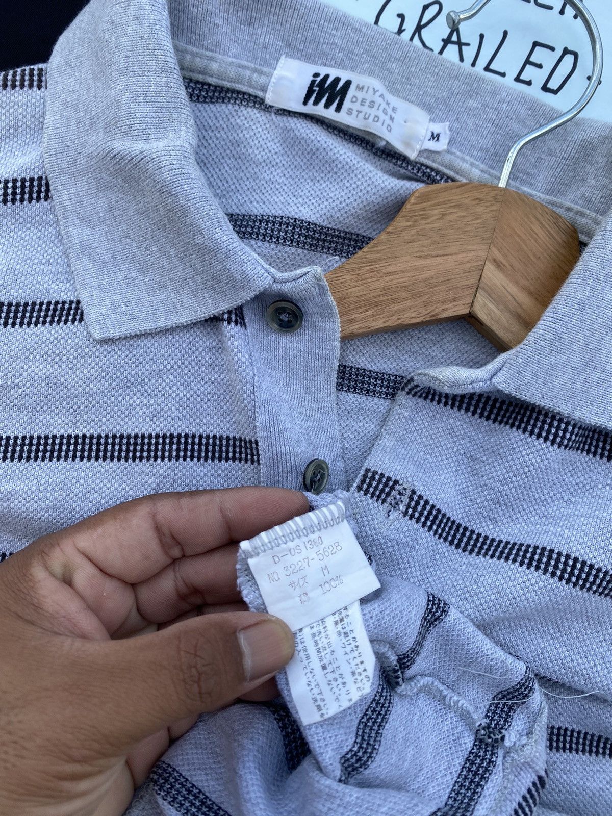 Issey Miyake Rare Vintage Issey Miyake IM Stripes Polo Shirt Size US M / EU 48-50 / 2 - 11 Thumbnail