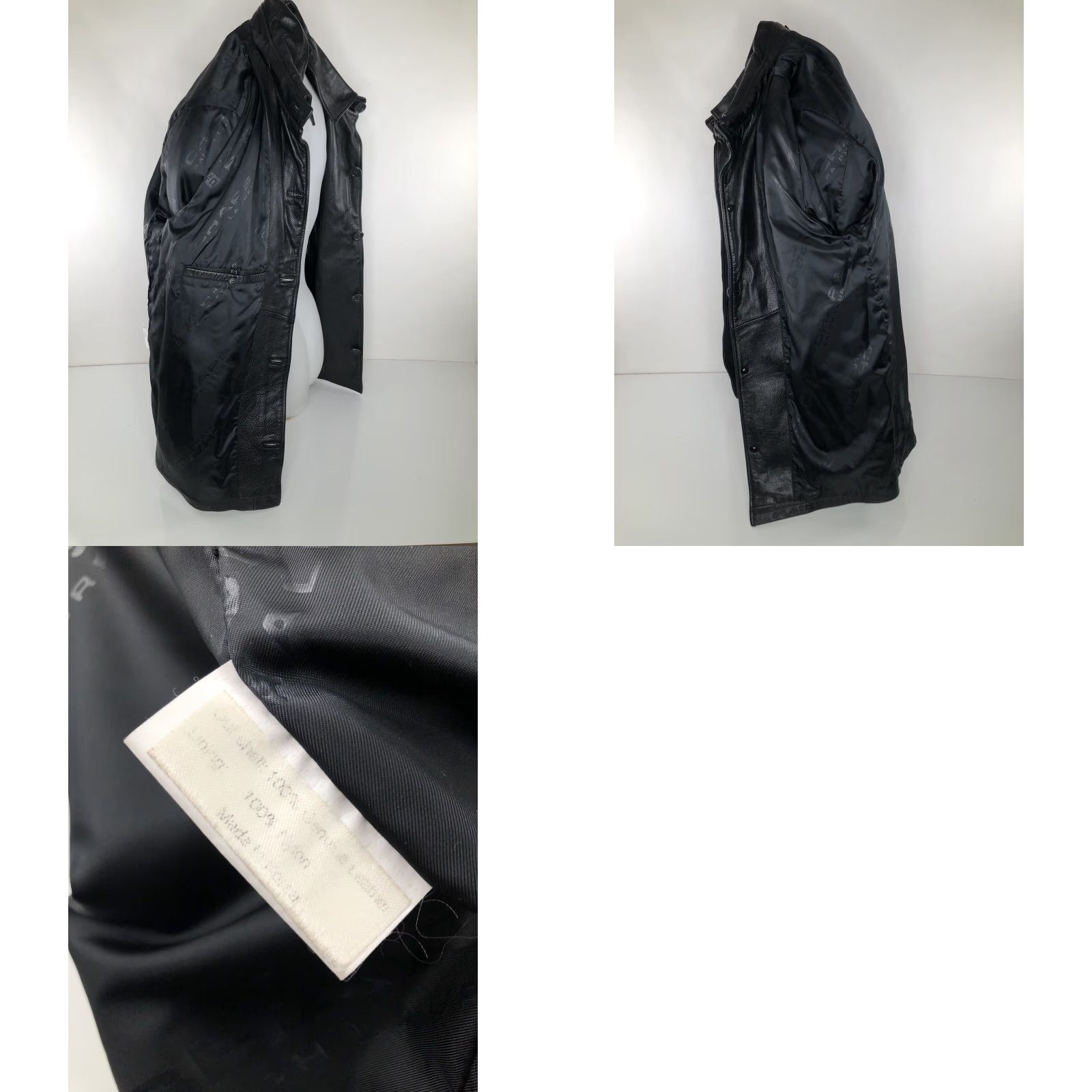 Ralph Lauren RALPH LAUREN CHAPS Leather Heavy Mens M Vintage Embossed Logo Jacket - EXC Black Size M Mens Jacket Size US M / EU 48-50 / 2 - 8 Thumbnail
