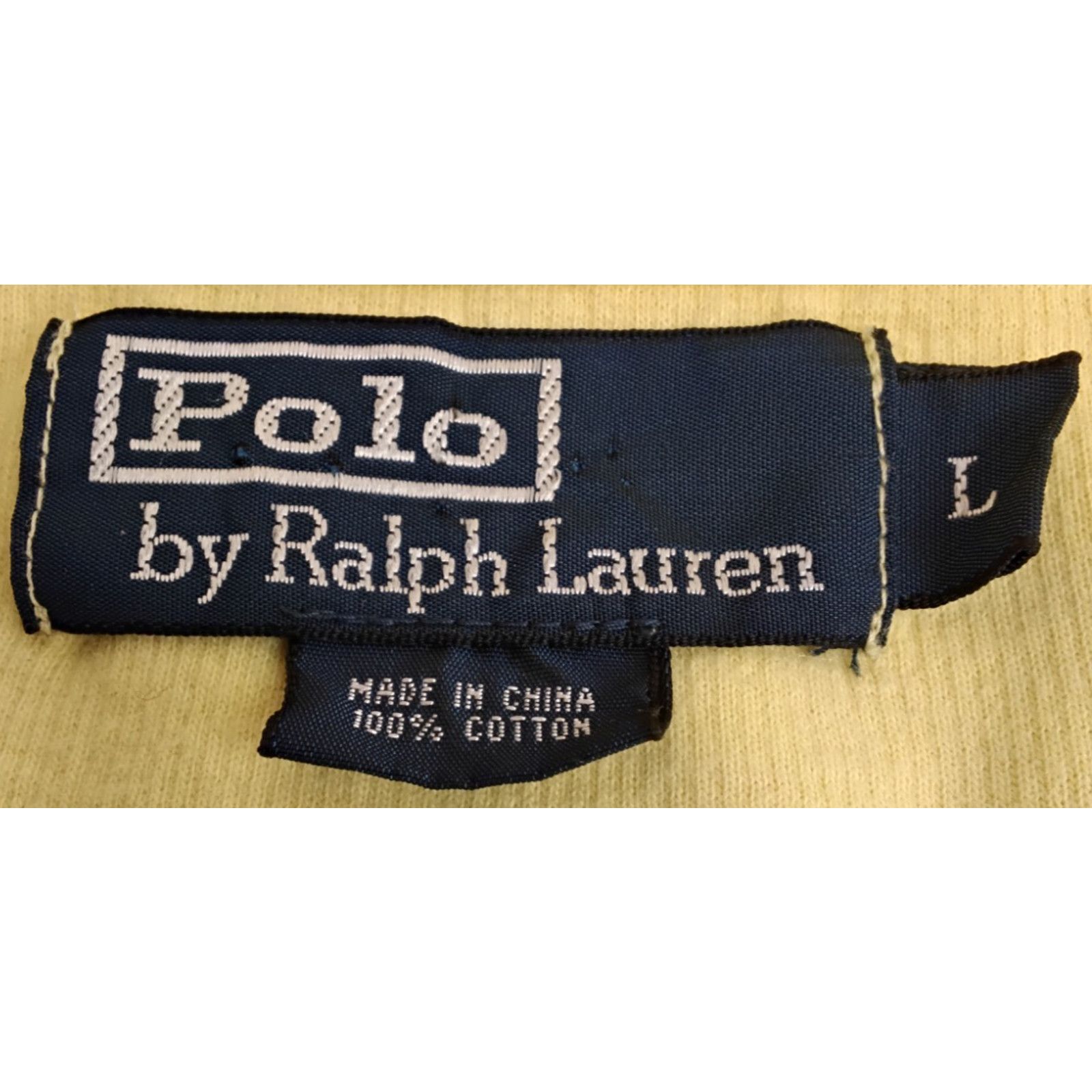 Polo Ralph Lauren Polo Ralph Lauren Quarter Zip Sweater Men's L Yellow VTG 90s Size US L / EU 52-54 / 3 - 8 Thumbnail