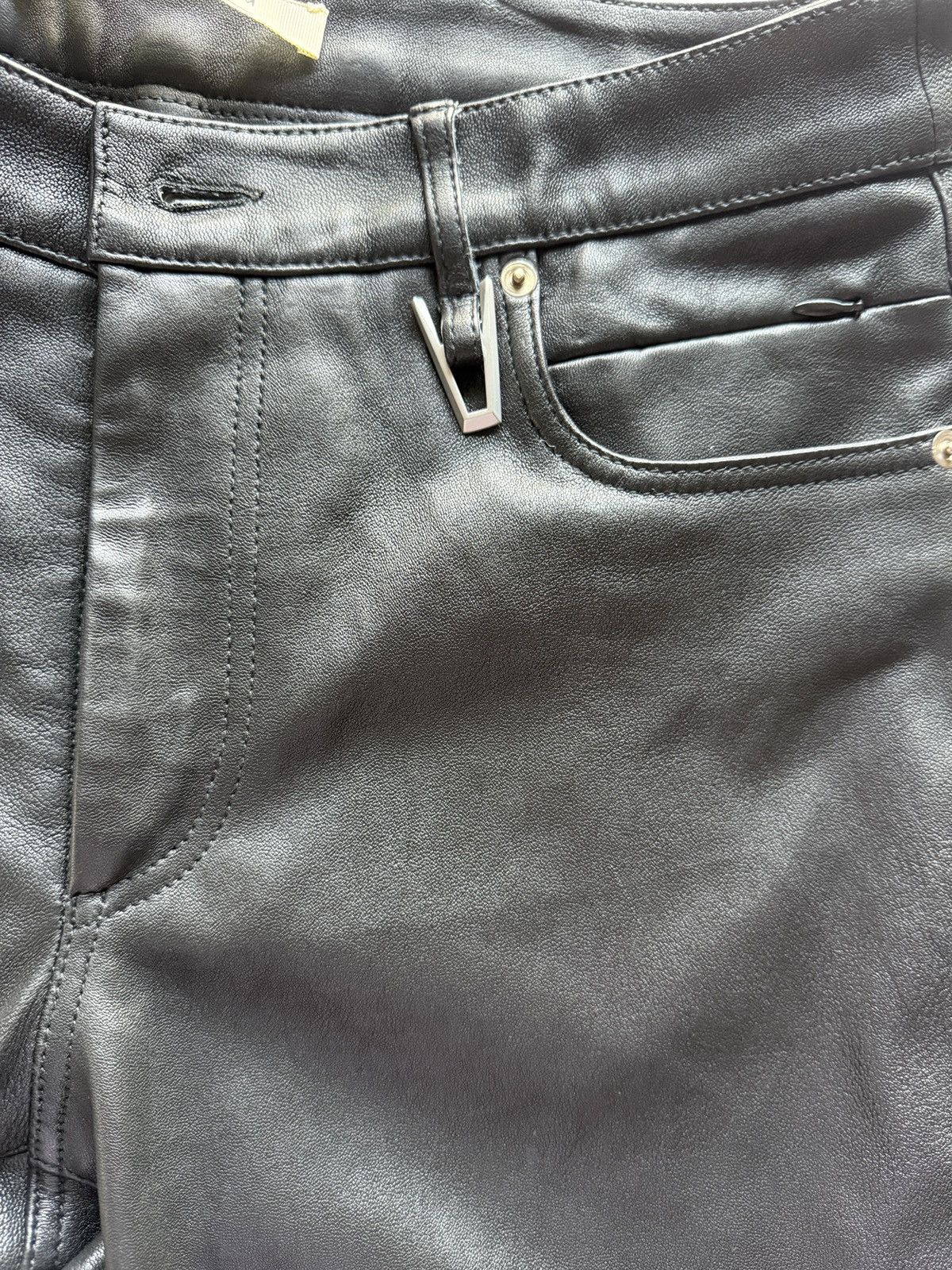 1017 ALYX 9SM Black Leather 6 Pocket Trousers Size US 32 / EU 48 - 3 Thumbnail