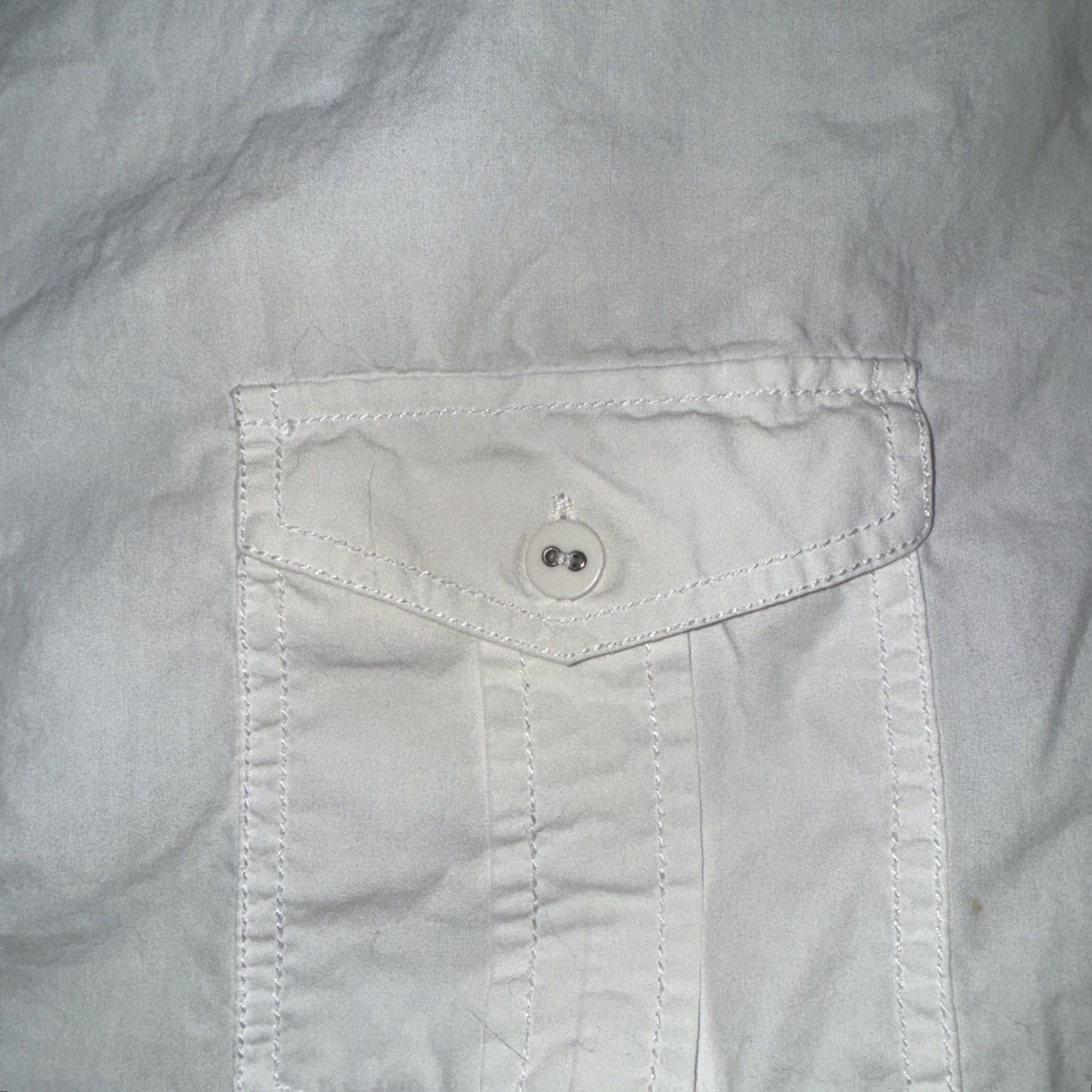 Vintage Utility Skateboarding Shirt White L Mens Shirt Size US L / EU 52-54 / 3 - 2 Thumbnail