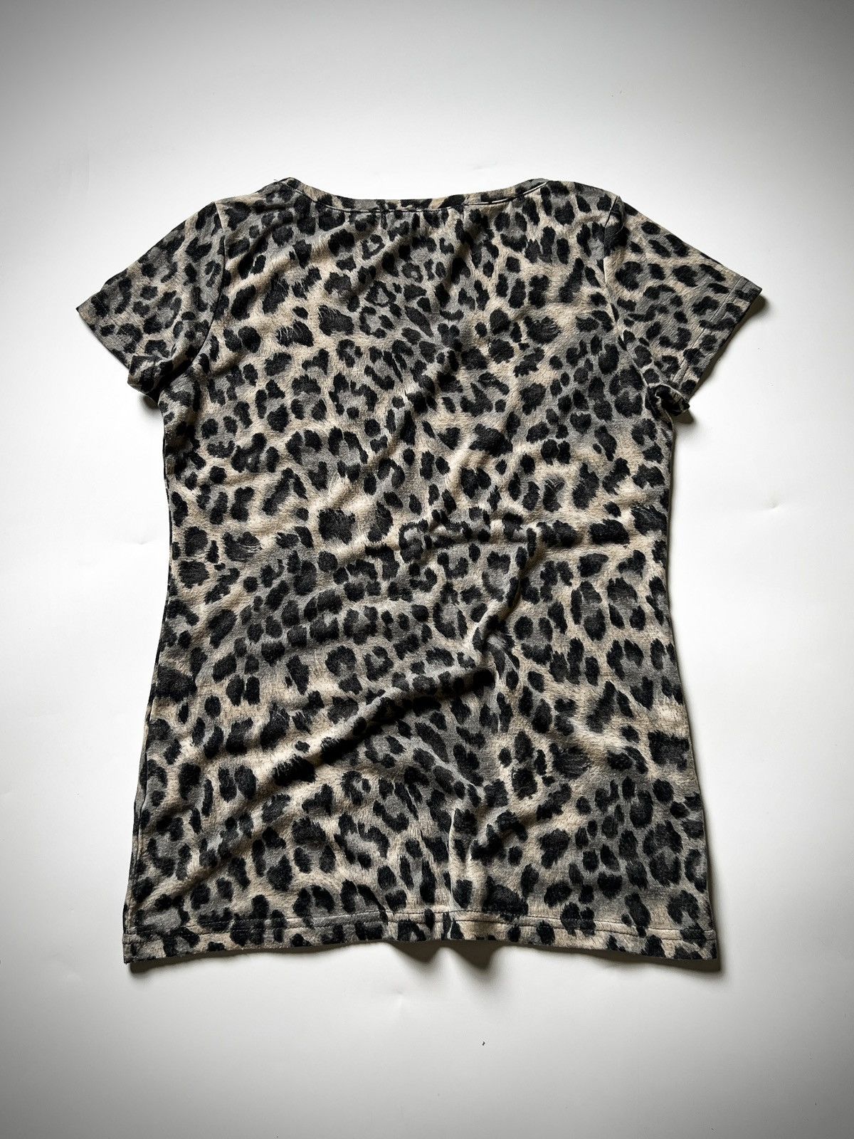 Japanese Brand FLOWER CIRCLE Leopard Print Tee Grunge Y2K Gyaru 00s Size M / US 6-8 / IT 42-44 - 6 Thumbnail