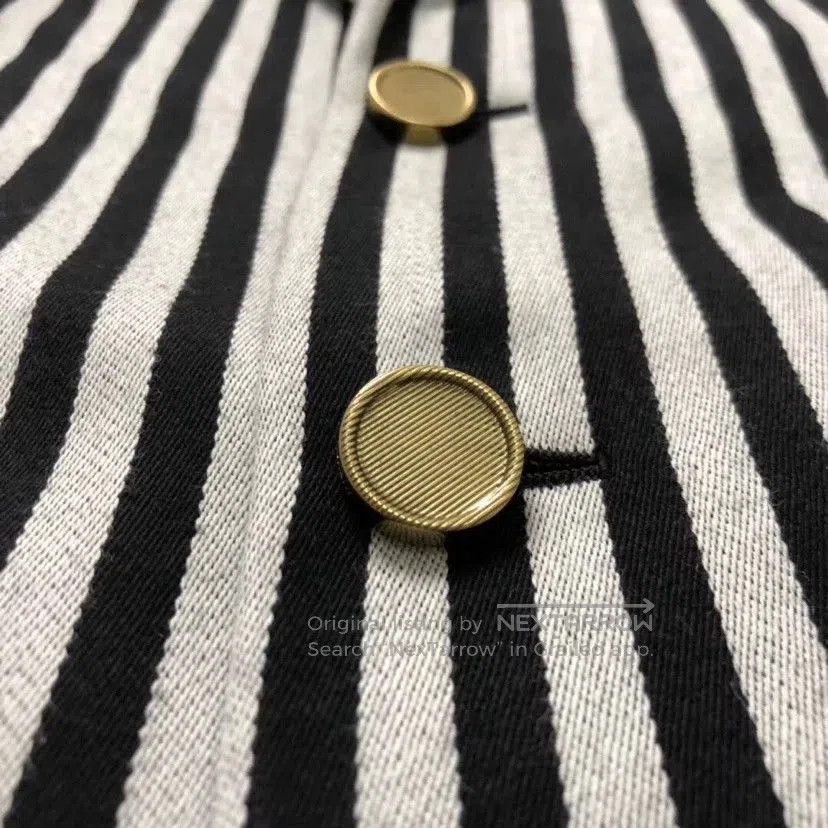 Saint Laurent Paris Saint Laurent Black White Striped Wool Blazer. Size XS / US 0-2 / IT 36-38 - 5 Thumbnail