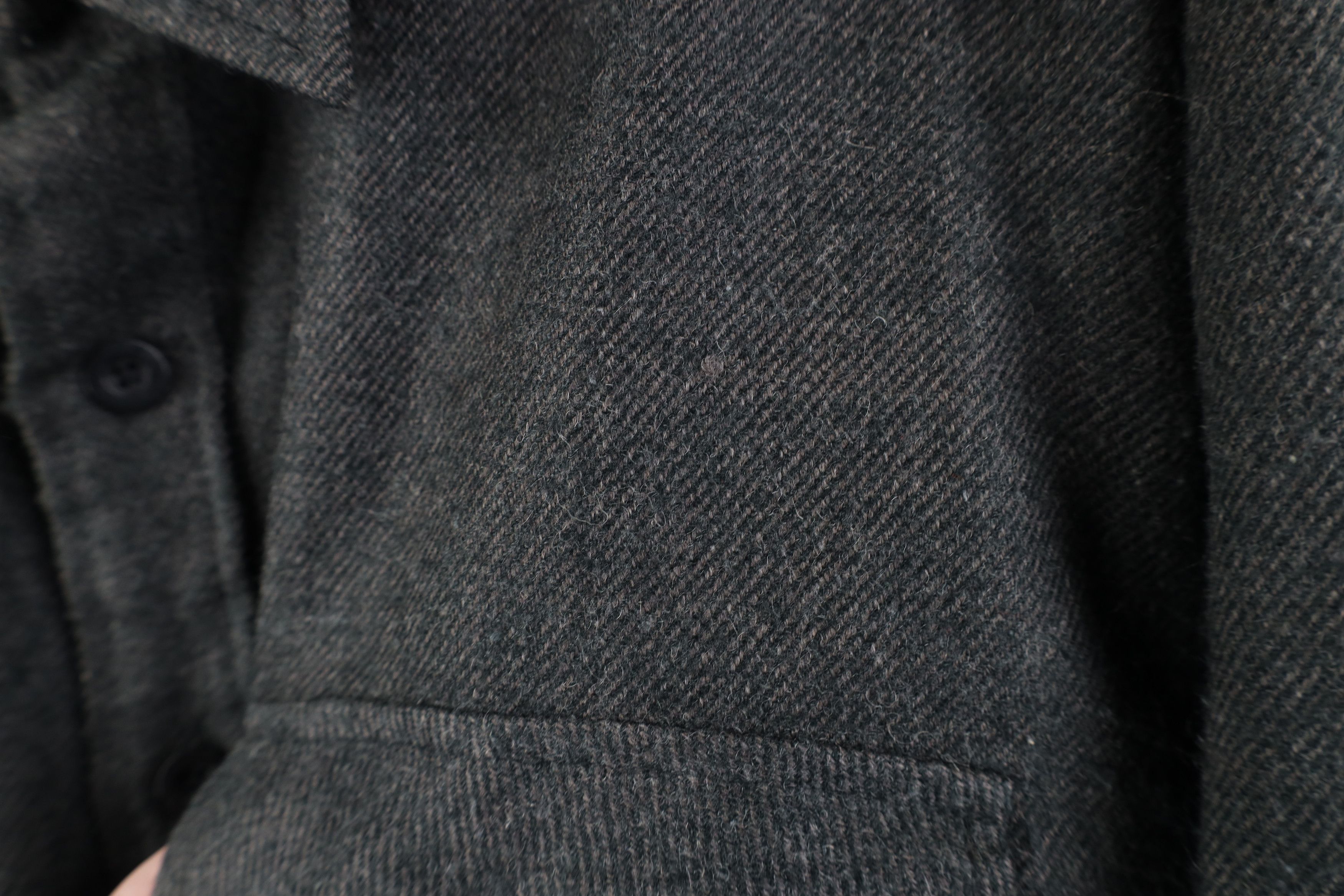 Vintage Vintage 90s Streetwear CPO Collared Button Shirt Gray Size US M / EU 48-50 / 2 - 4 Thumbnail