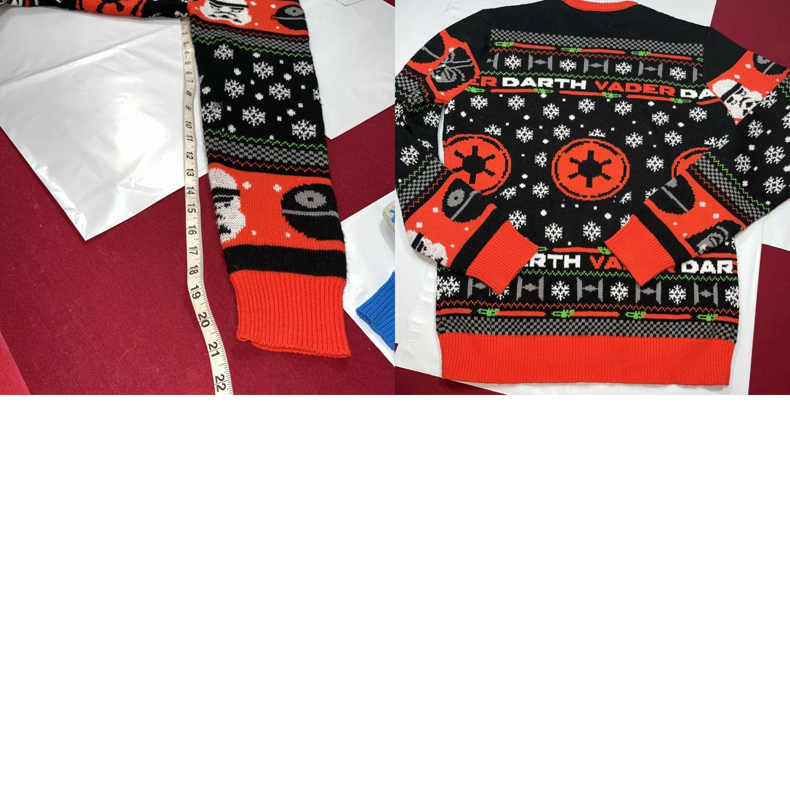 Star Wars Star Wars Darth Vader Holiday Sweater Men Large M Multicolor Knit Pullover Graphics Print Christmas Xmas Size US M / EU 48-50 / 2 - 9 Thumbnail