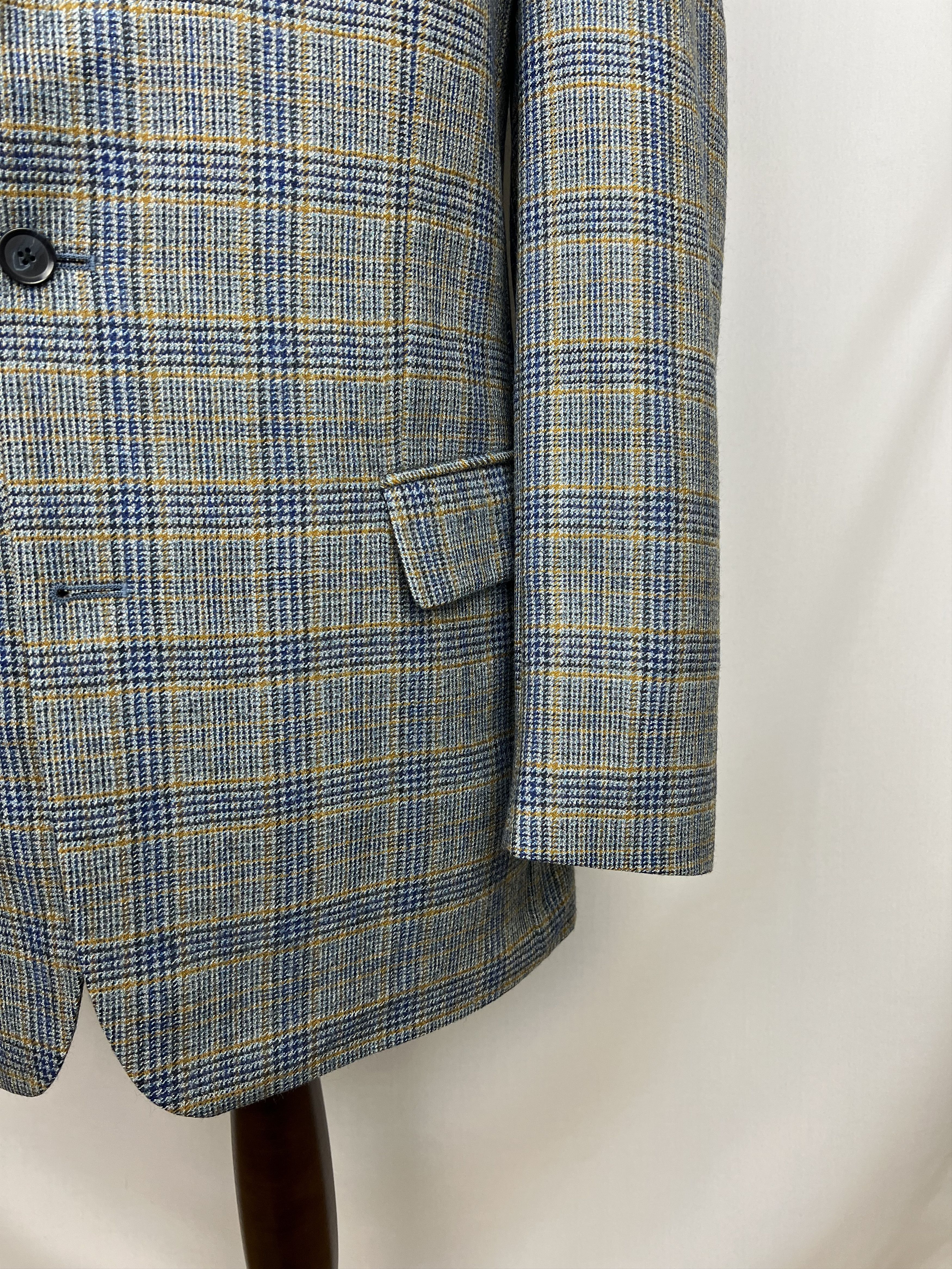 Bugatti x Fratelli Di Delfino Pure Wool Check Classic-Fit Sport Coat Size 42R - 6 Thumbnail