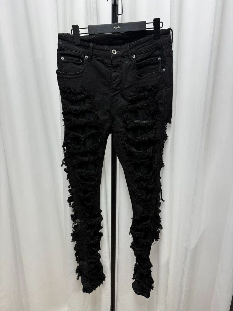 Rick Owens Rick owens Destroy Slim Fit Jeans 2502-Nextarrow Size US 30 / EU 46 - 1 Thumbnail