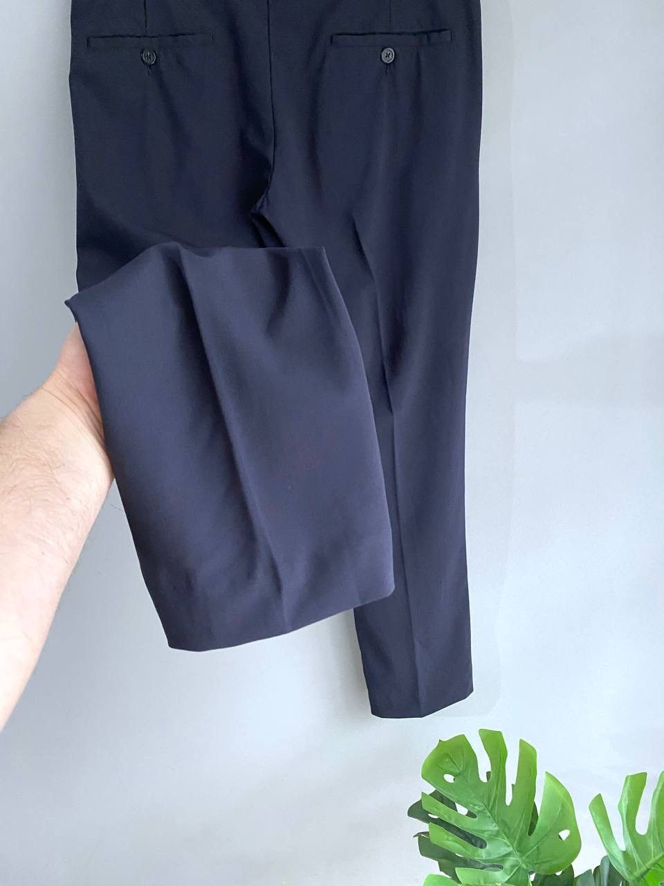 Emporio Armani Emporio Armani Navy Virgin Wool Slim Fit Men's Suit Size 48 Size 48S - 22 Thumbnail