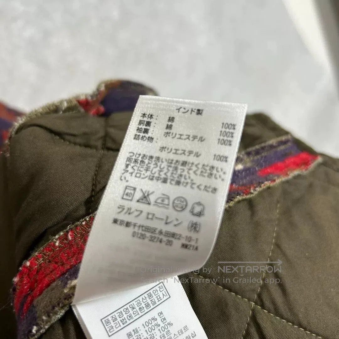 RRL Double RL Quilted Navajo Shirt Jacket.