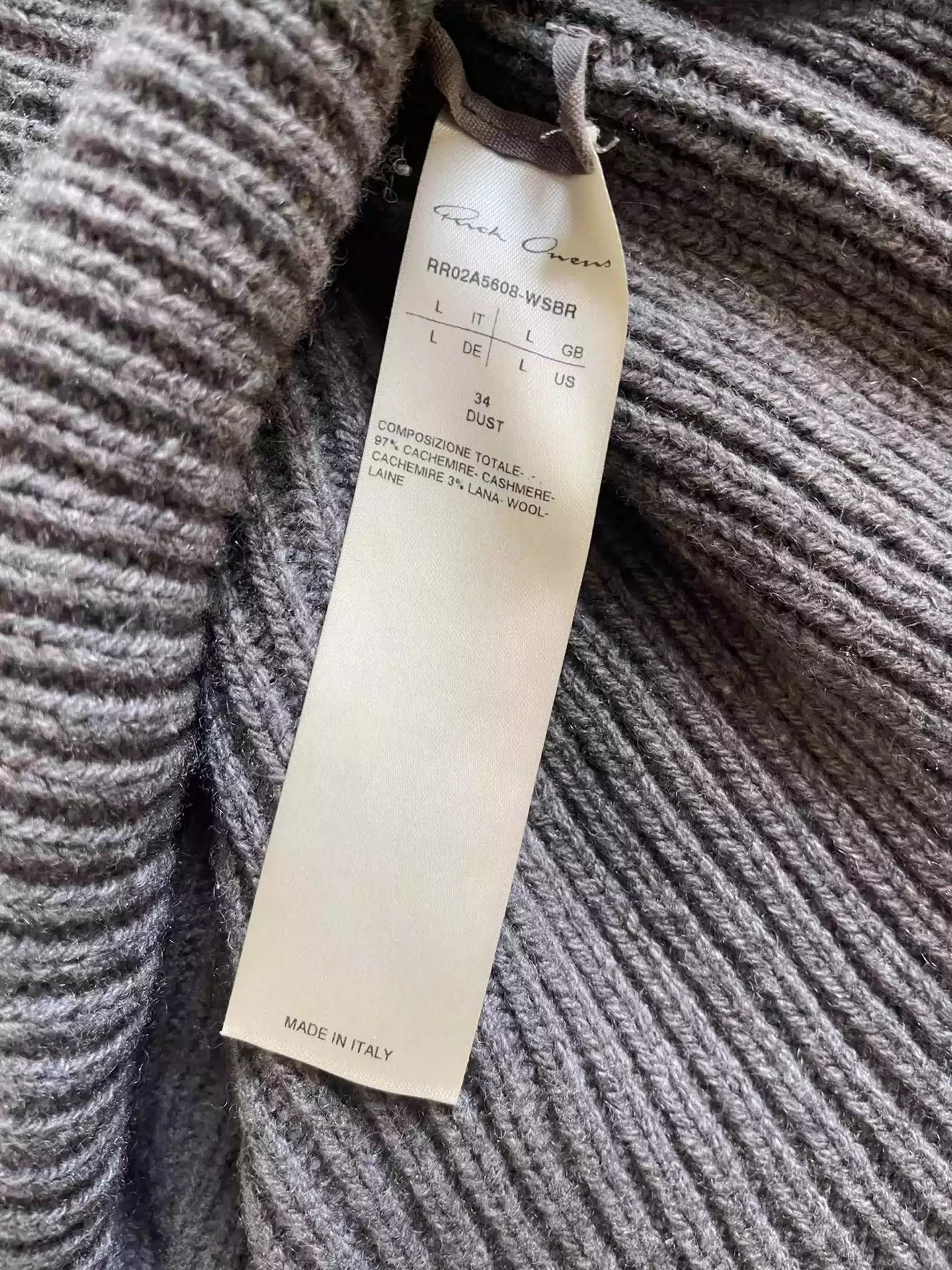 Rick Owens Rick owens FW21 gethsemane bananaBanana sweater-2505 Size US L / EU 52-54 / 3 - 2 Thumbnail