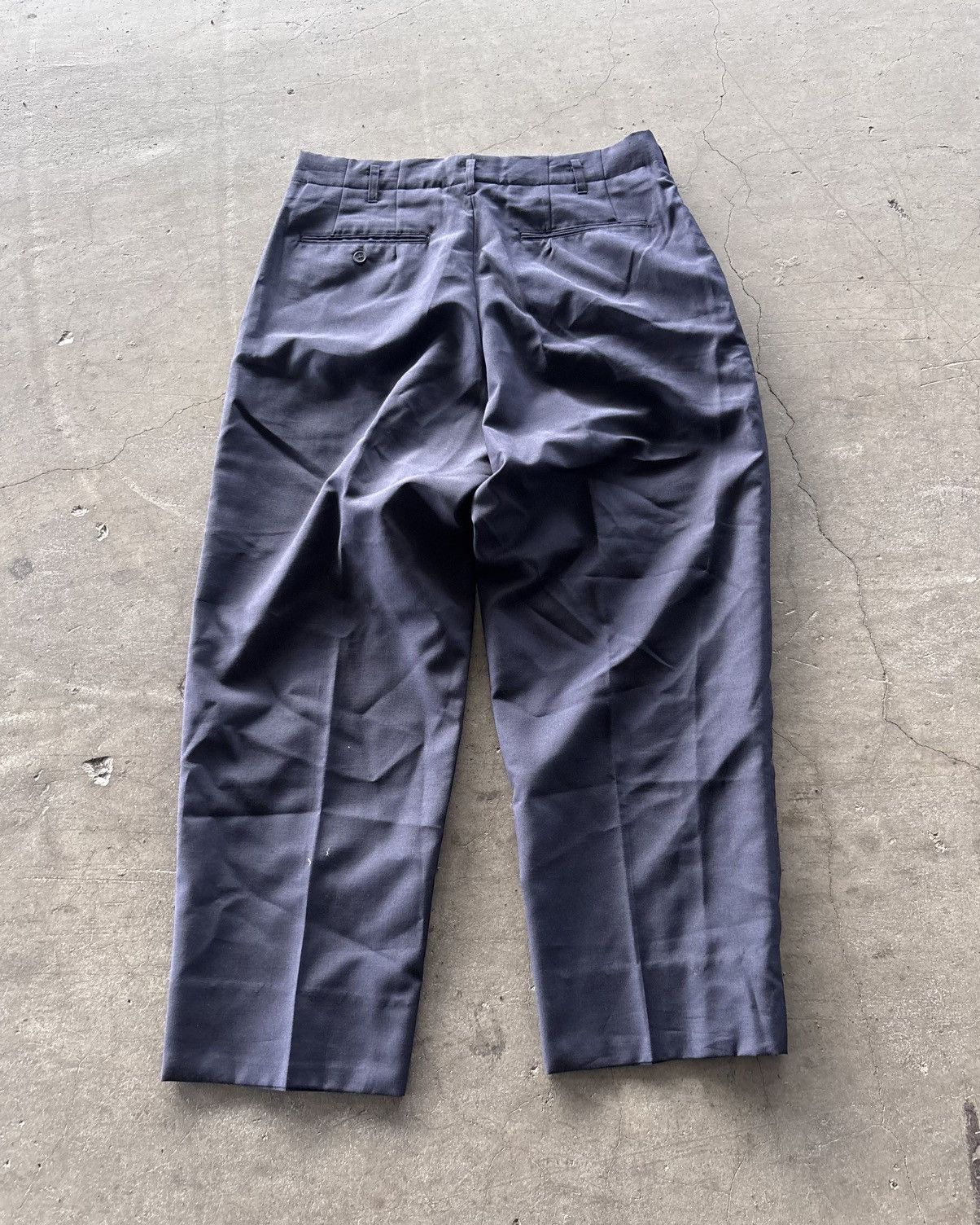 Yohji Yamamoto Yohji Yamamoto Navy Work Pants Size US 33 - 5 Thumbnail