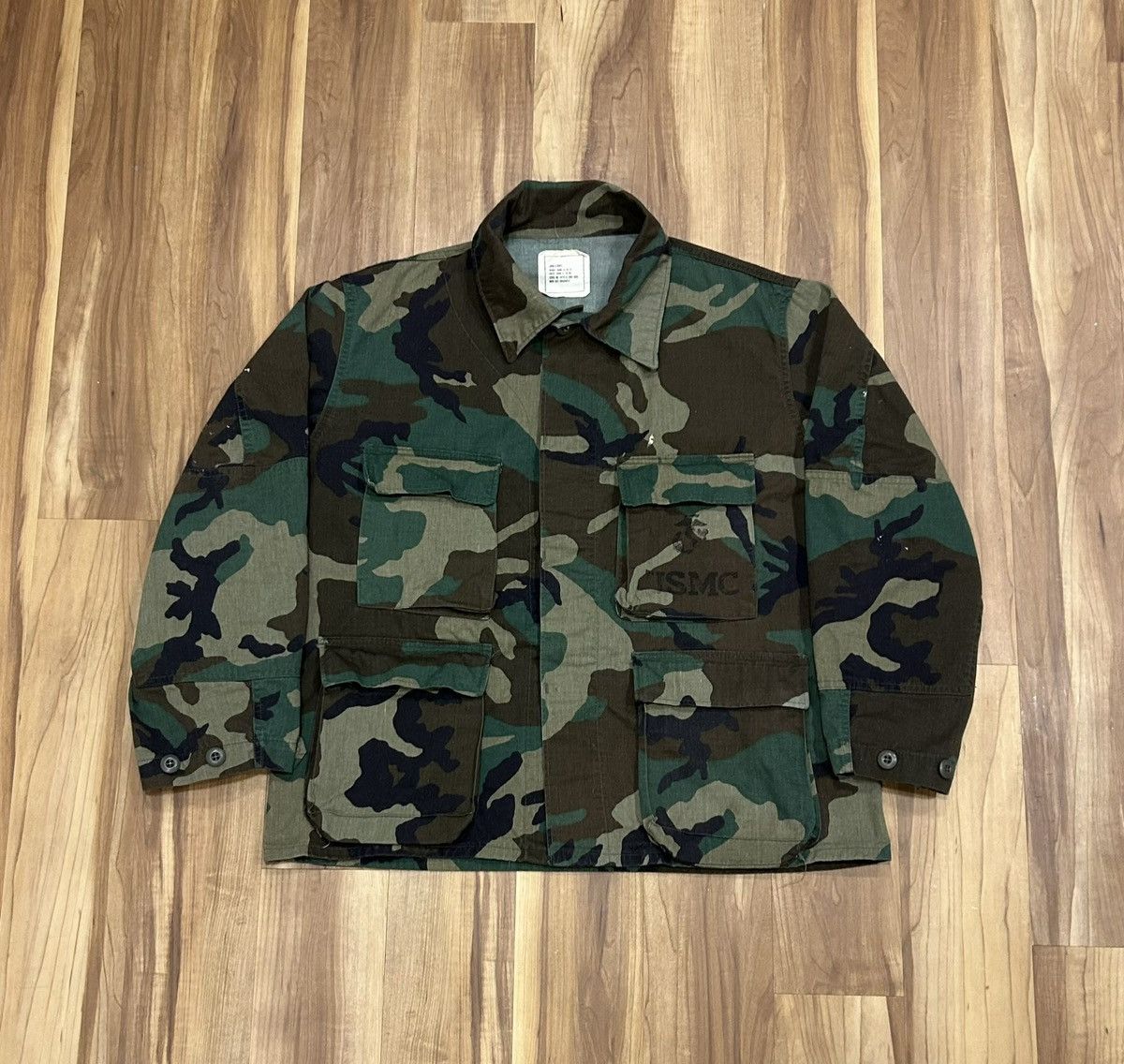 Other Vintage USMC Woodland Camo Button Up Size US XL / EU 56 / 4 - 1 Thumbnail