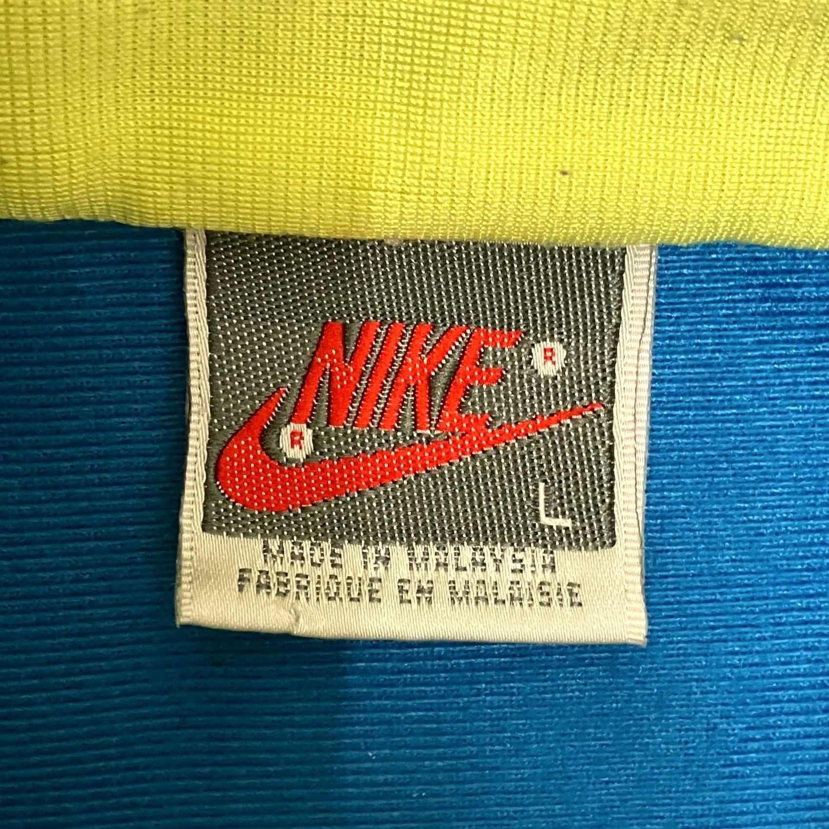 Nike VINTAGE Nike Track Jacket L Men Teal Grey Yellow 90s Tennis Windbreaker Size US L / EU 52-54 / 3 - 5 Thumbnail