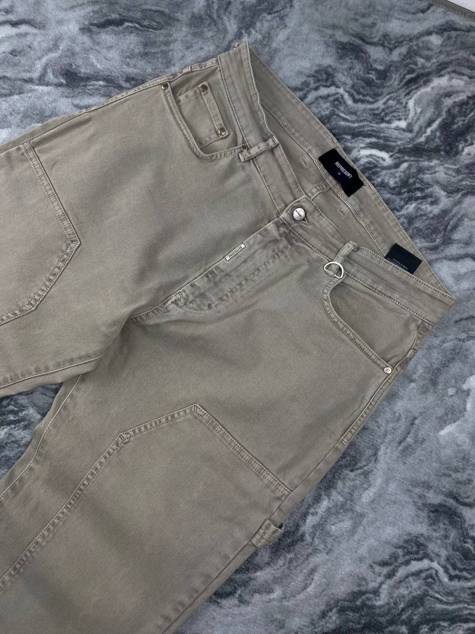 Represent Clo. Represent Carpenter Denim Jeans Men Size 34 Beige Size US 34 / EU 50 - 4 Thumbnail