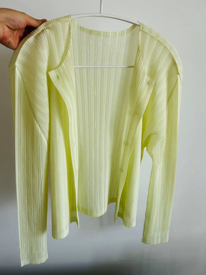 Issey Miyake Issey Miyake size:3 A white pleated cardigan Size XS / US 0-2 / IT 36-38 - 6 Thumbnail