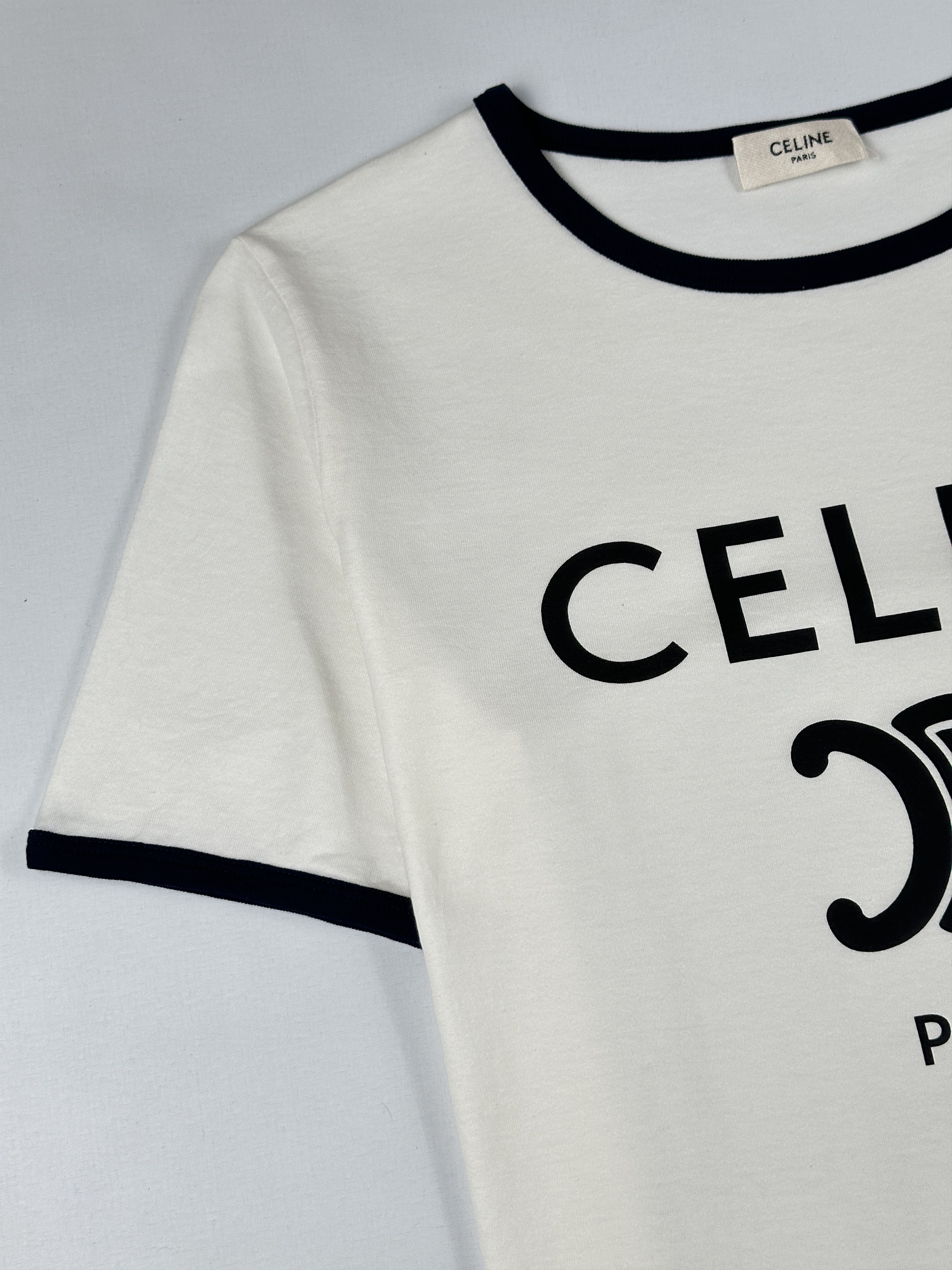 Celine Paris Triomphe Print T-Shirt Size S / US 4 / IT 40 - 6 Thumbnail