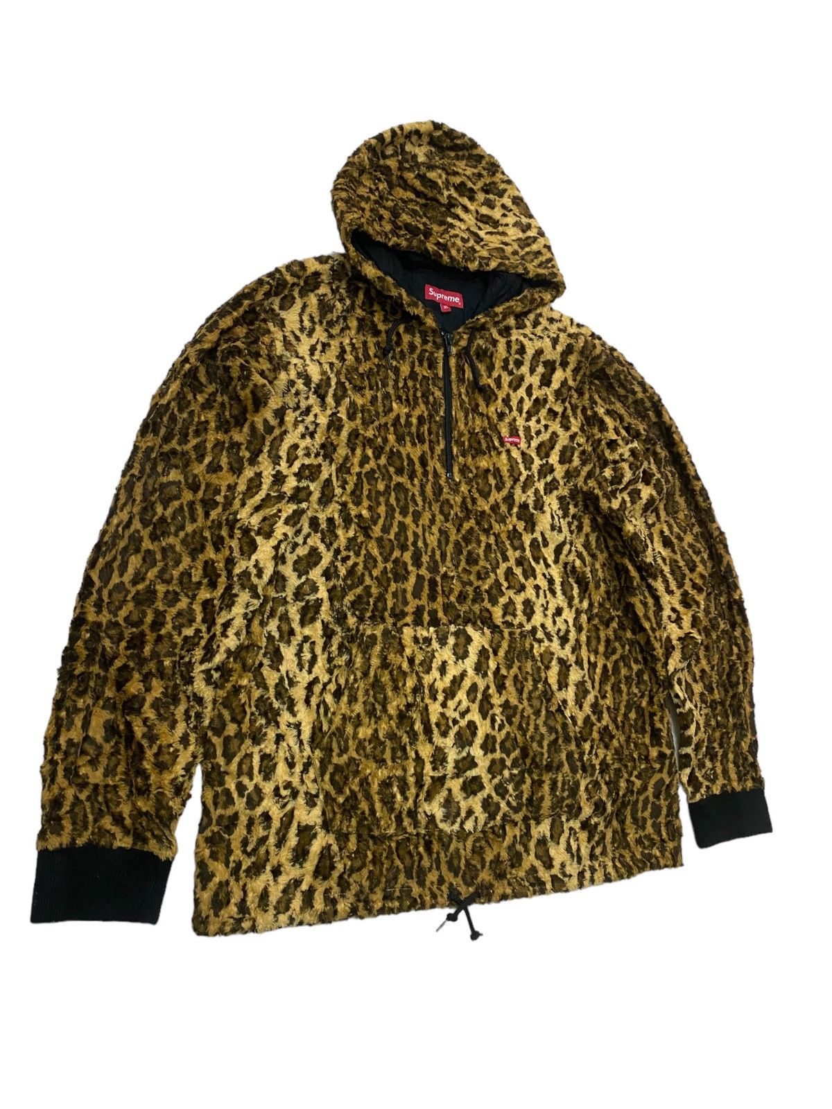 Supreme Leopard Half Zip Sweatshirt