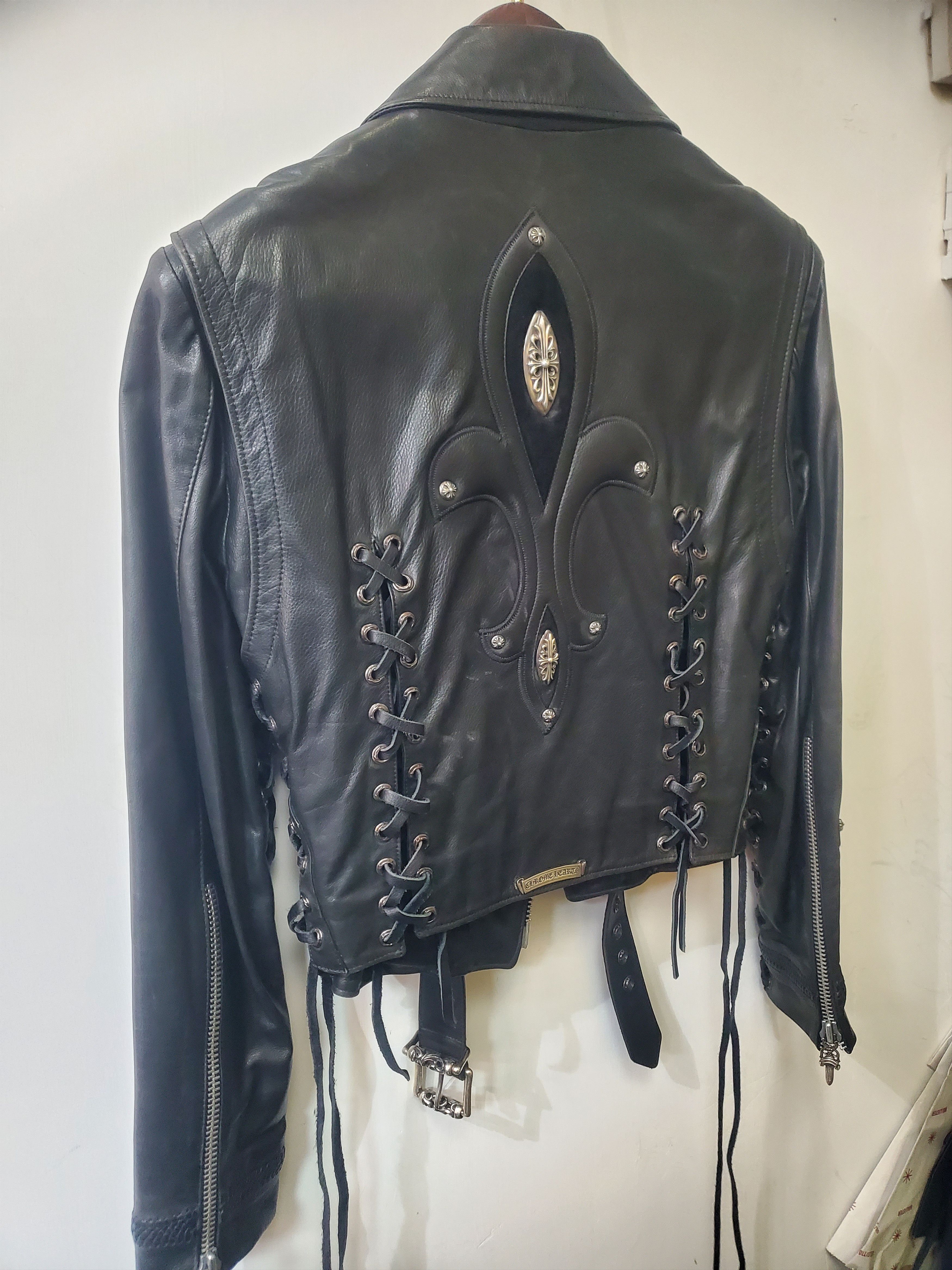 Chrome Hearts Chrome Hearts Ladies Leather Biker Jacket Size L Size L / US 10 / IT 46 - 2 Thumbnail
