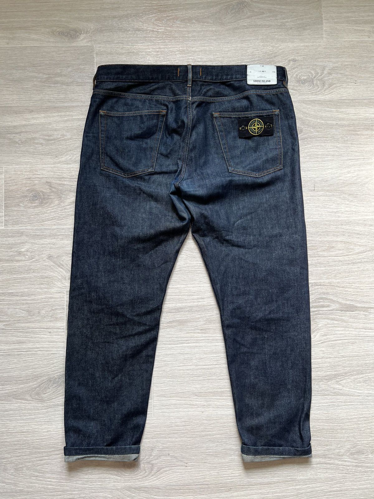 image of Italian Designers x Stone Island Denim Jeans in Blue, Men's (Size 38)