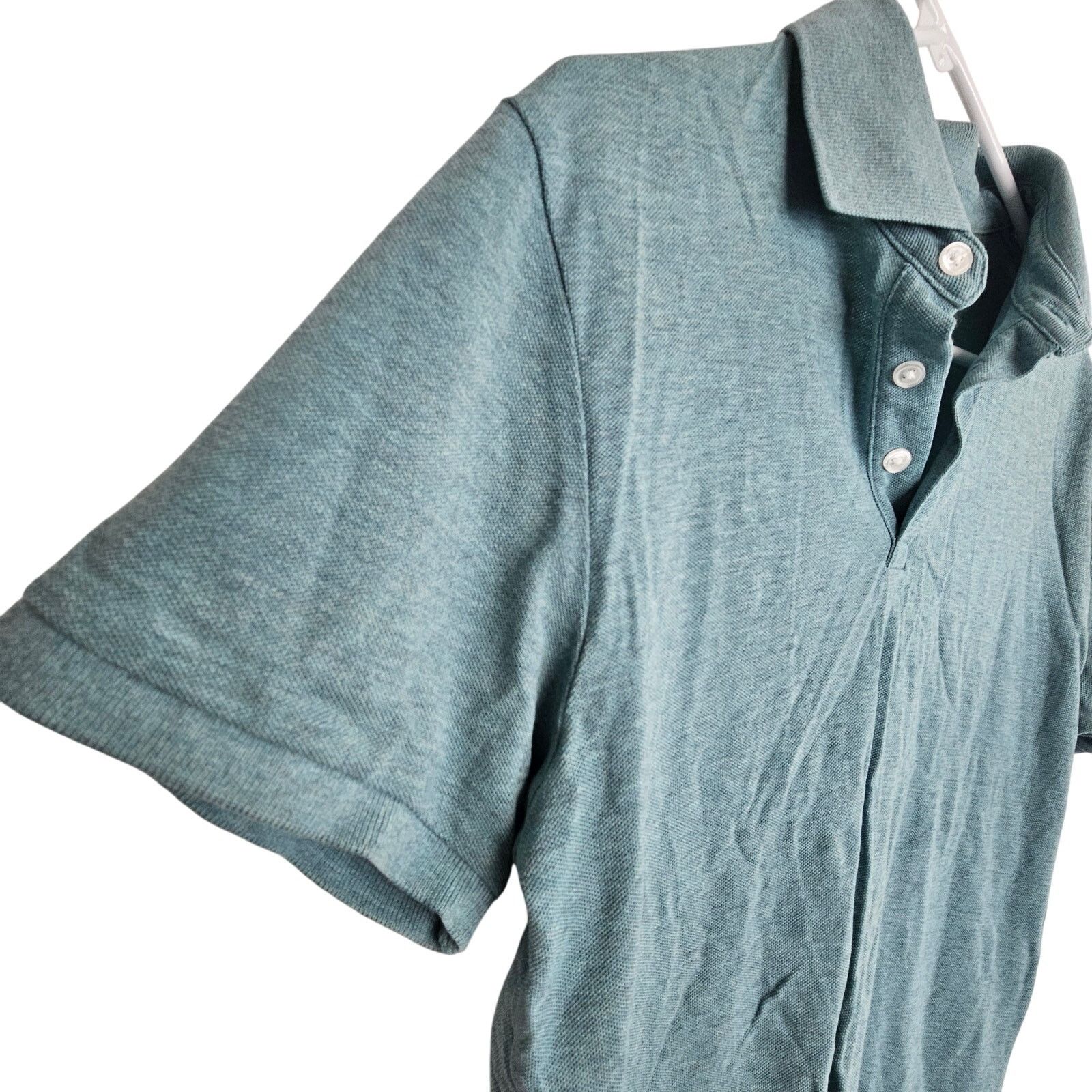 Bonobos Bonobos Polo Shirt Greenish Blue Short Sleeve Slim Fit M Size US M / EU 48-50 / 2 - 4 Thumbnail